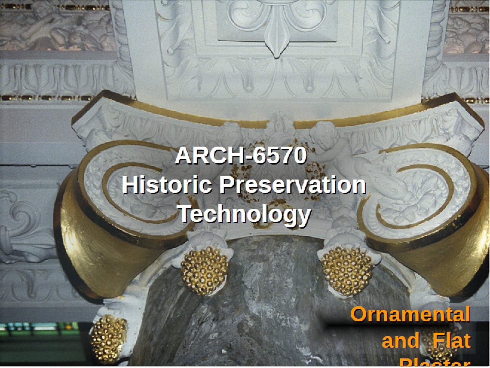 Building Preservation Lecture Notes