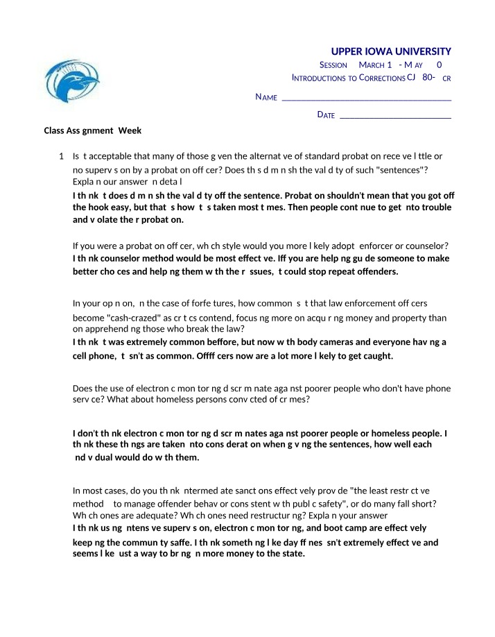 Impact of Probation Supervision on Sentencing