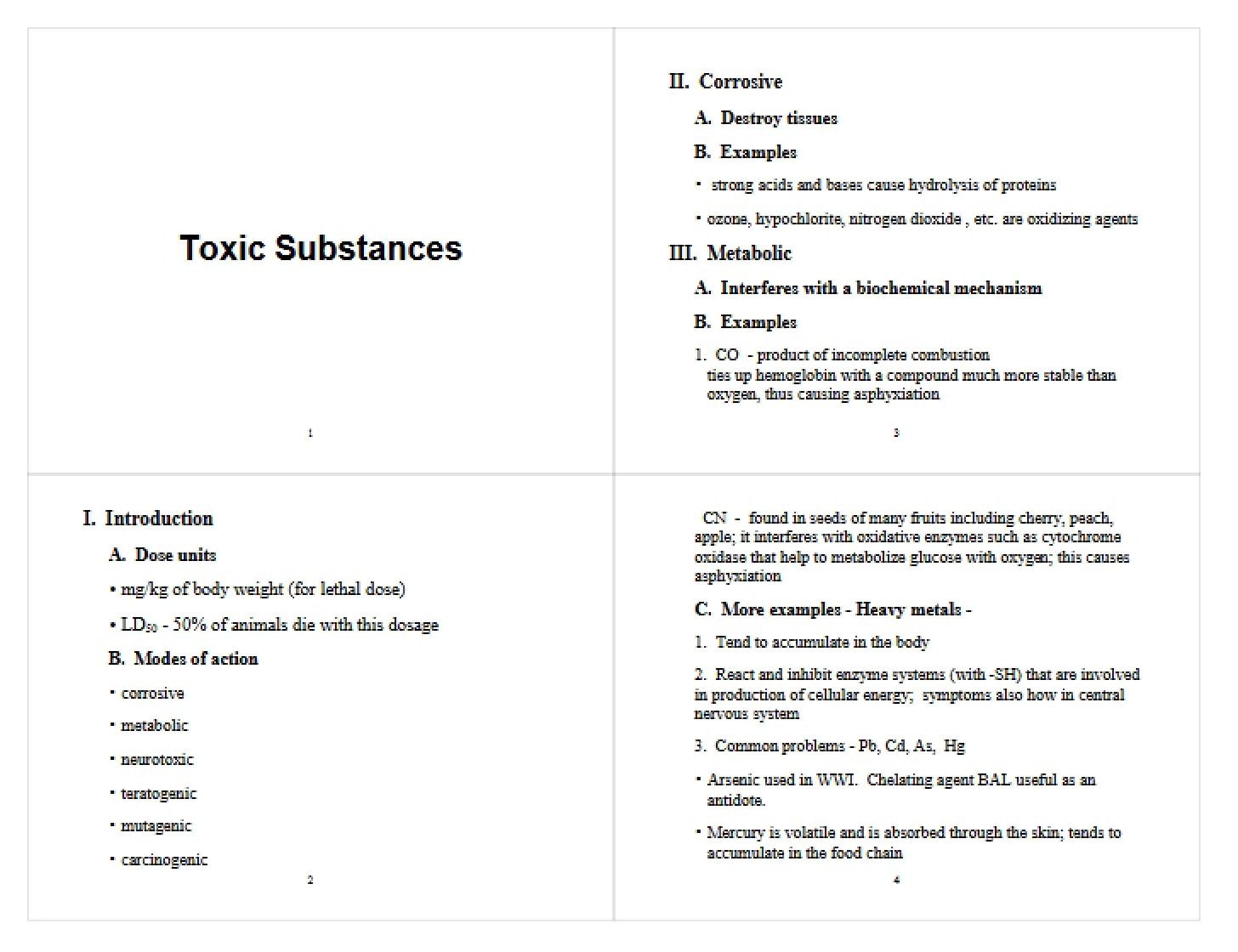 Hazardous Toxic Materials