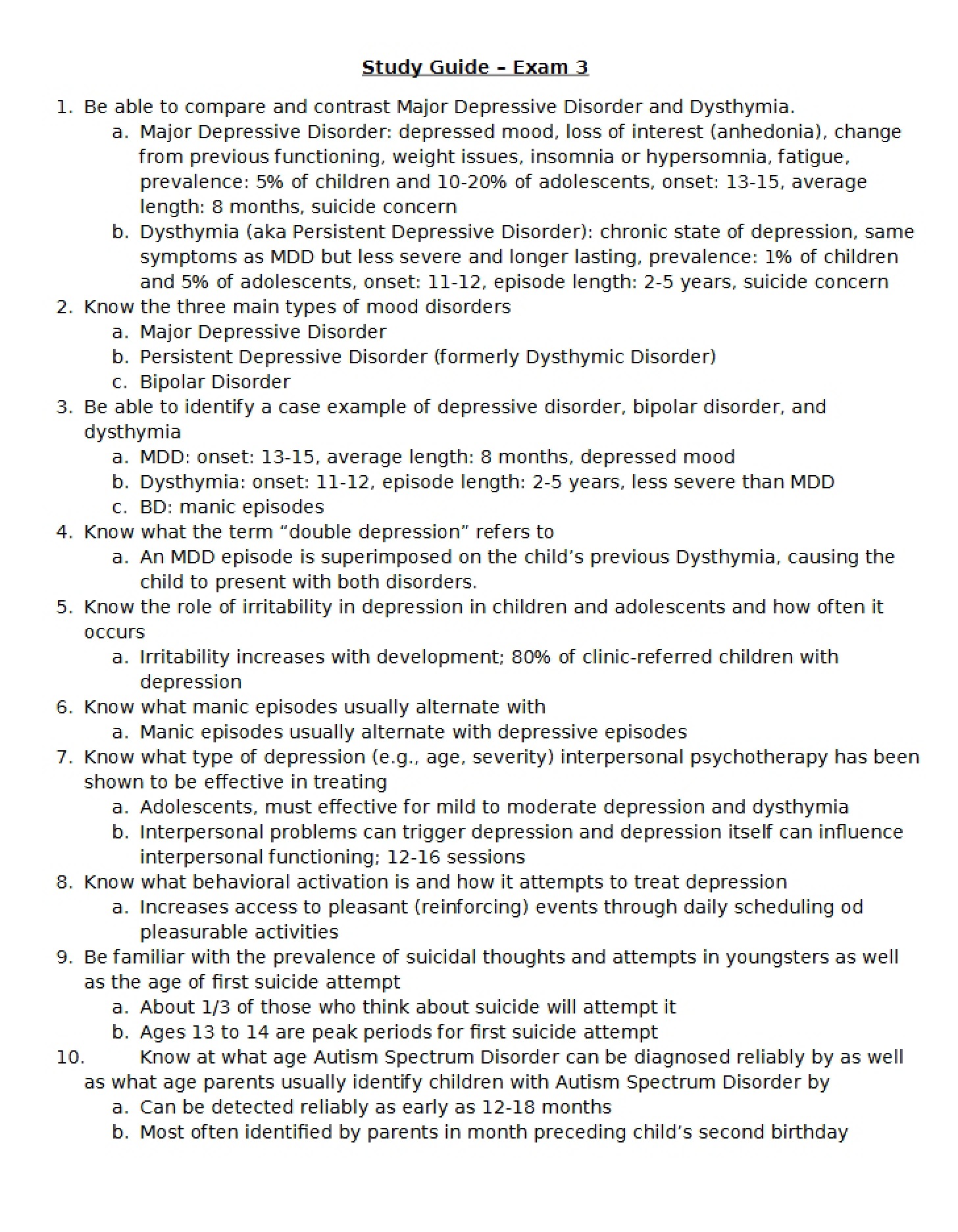 Third Examination