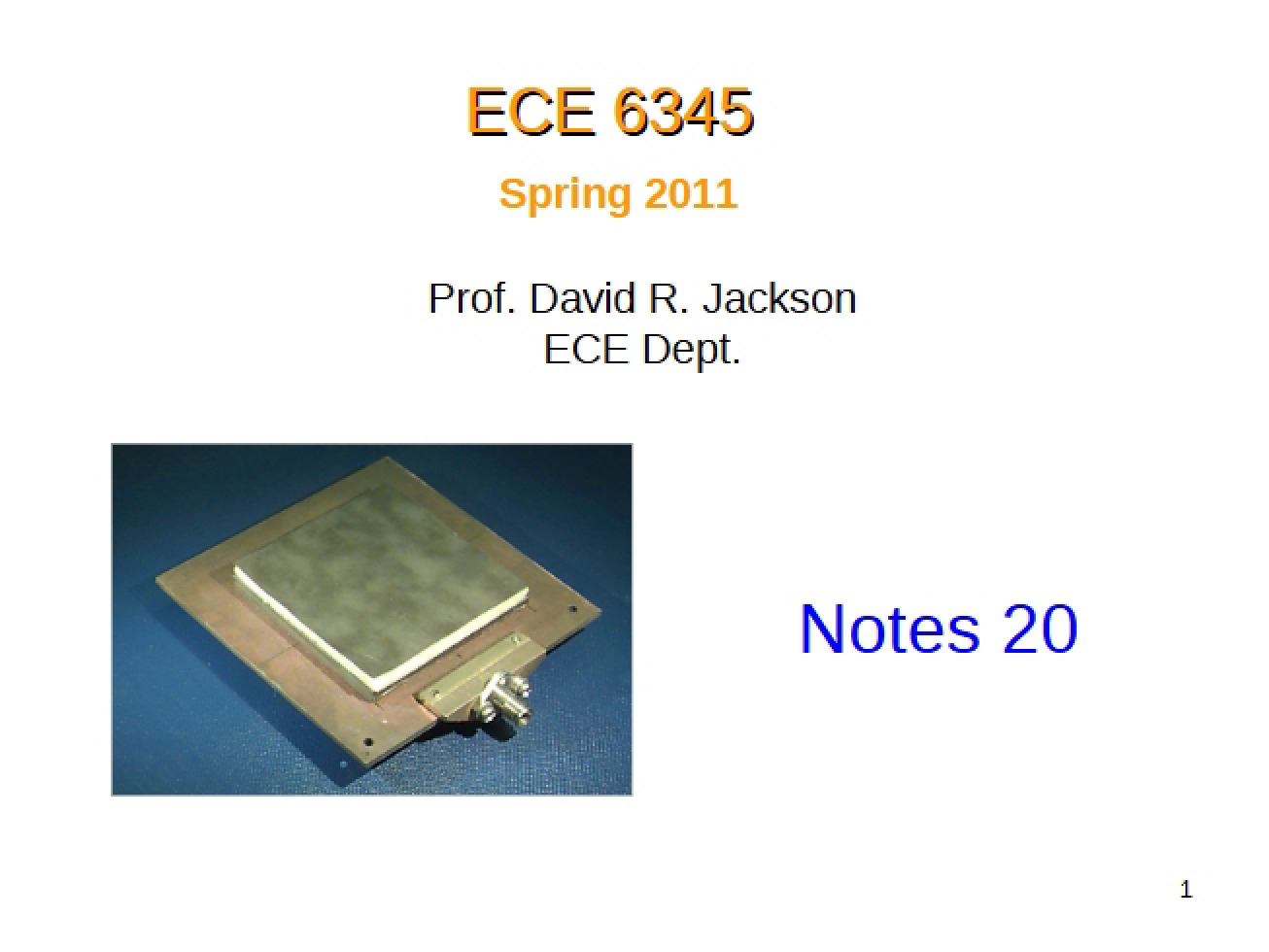 Notes 20