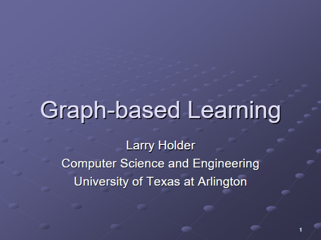 Learning utilizing Graphs