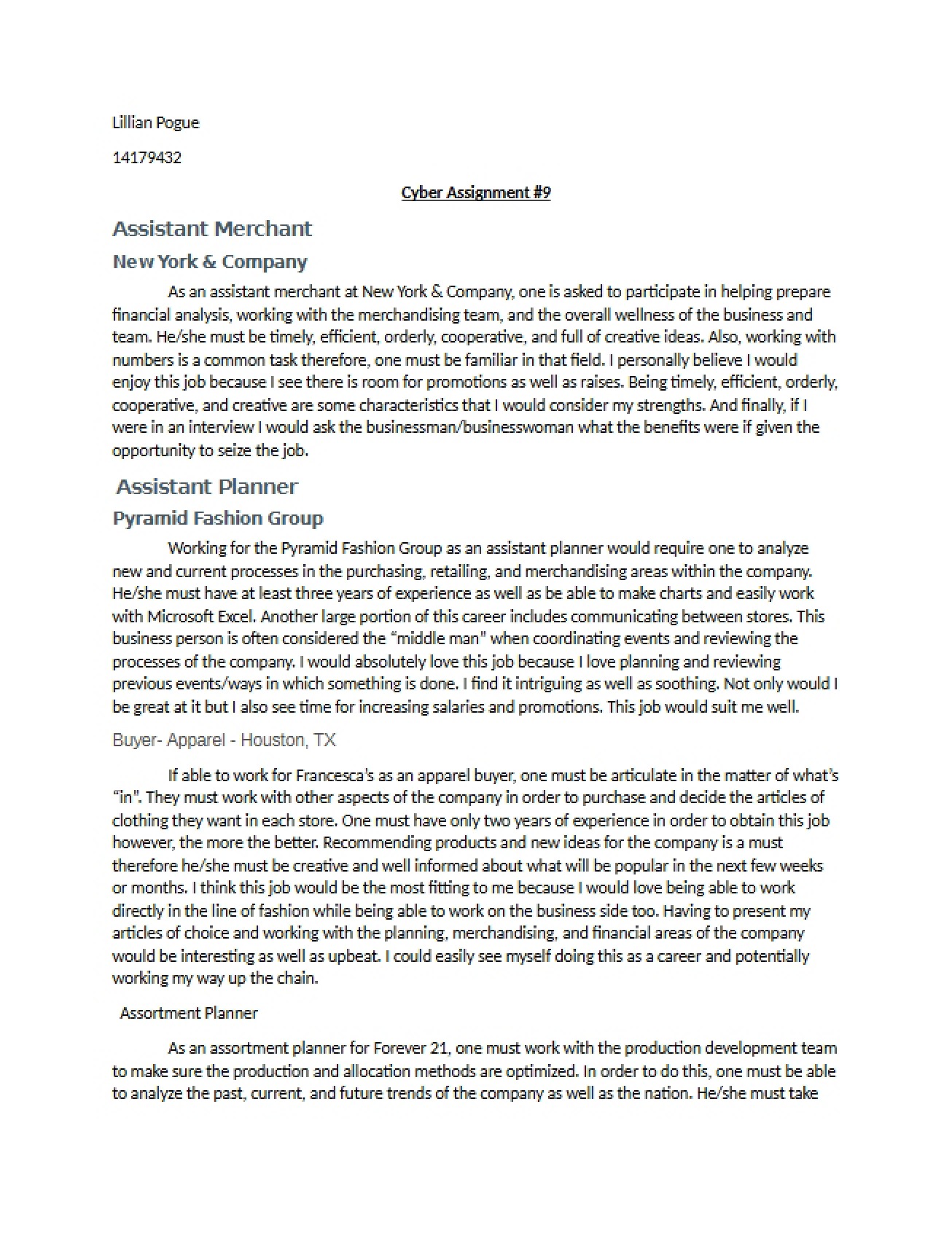 Ninth Cyber Assignment