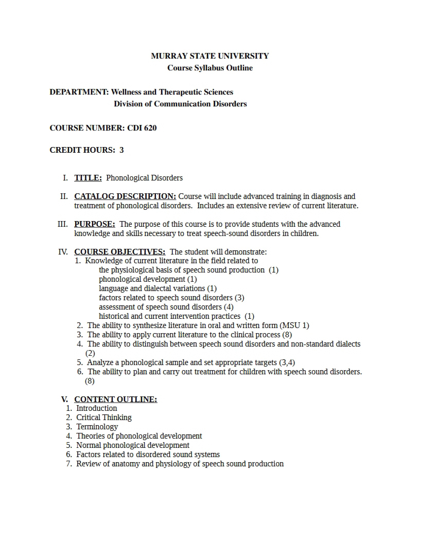 Syllabus