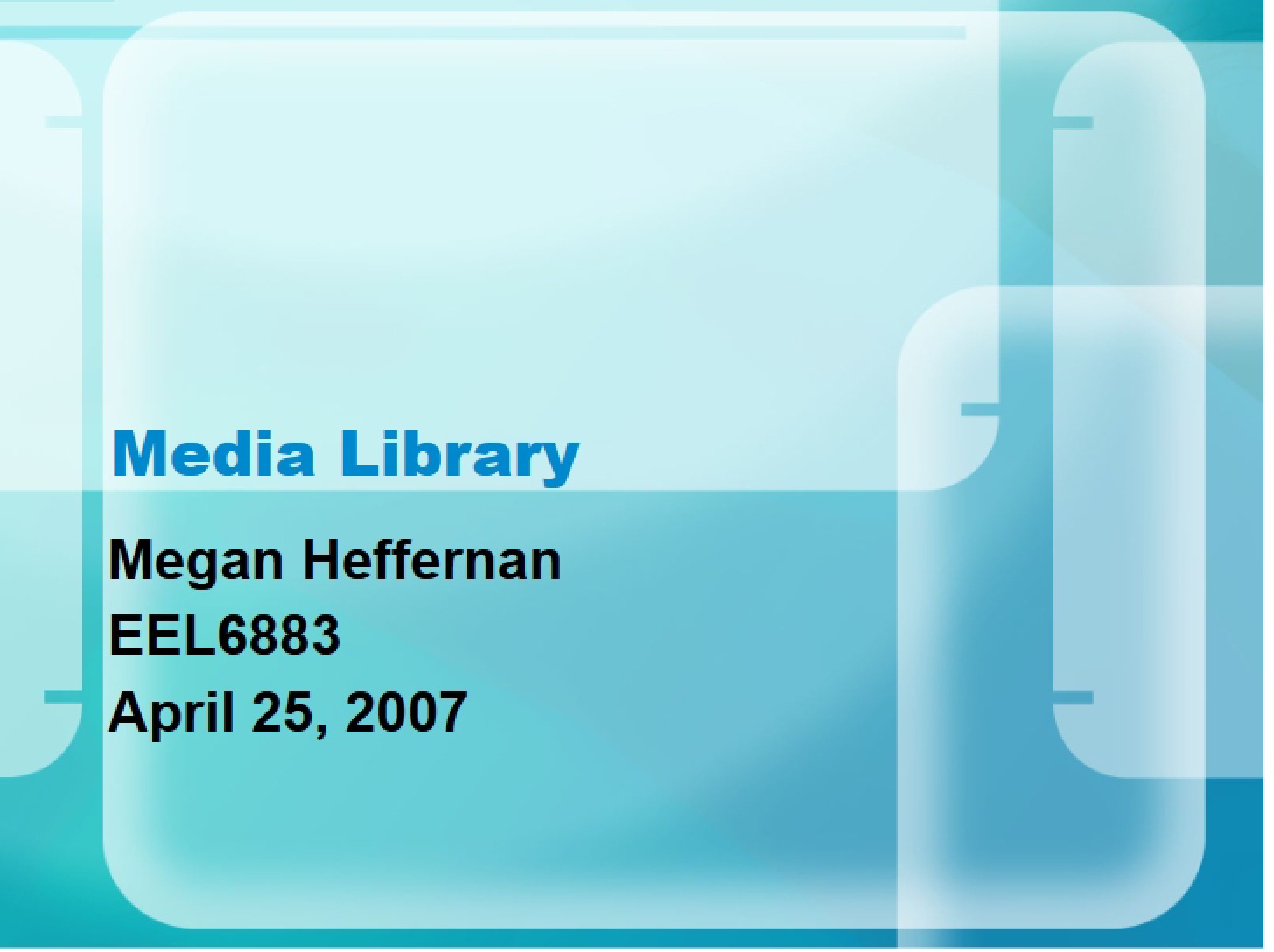 Media Library Project