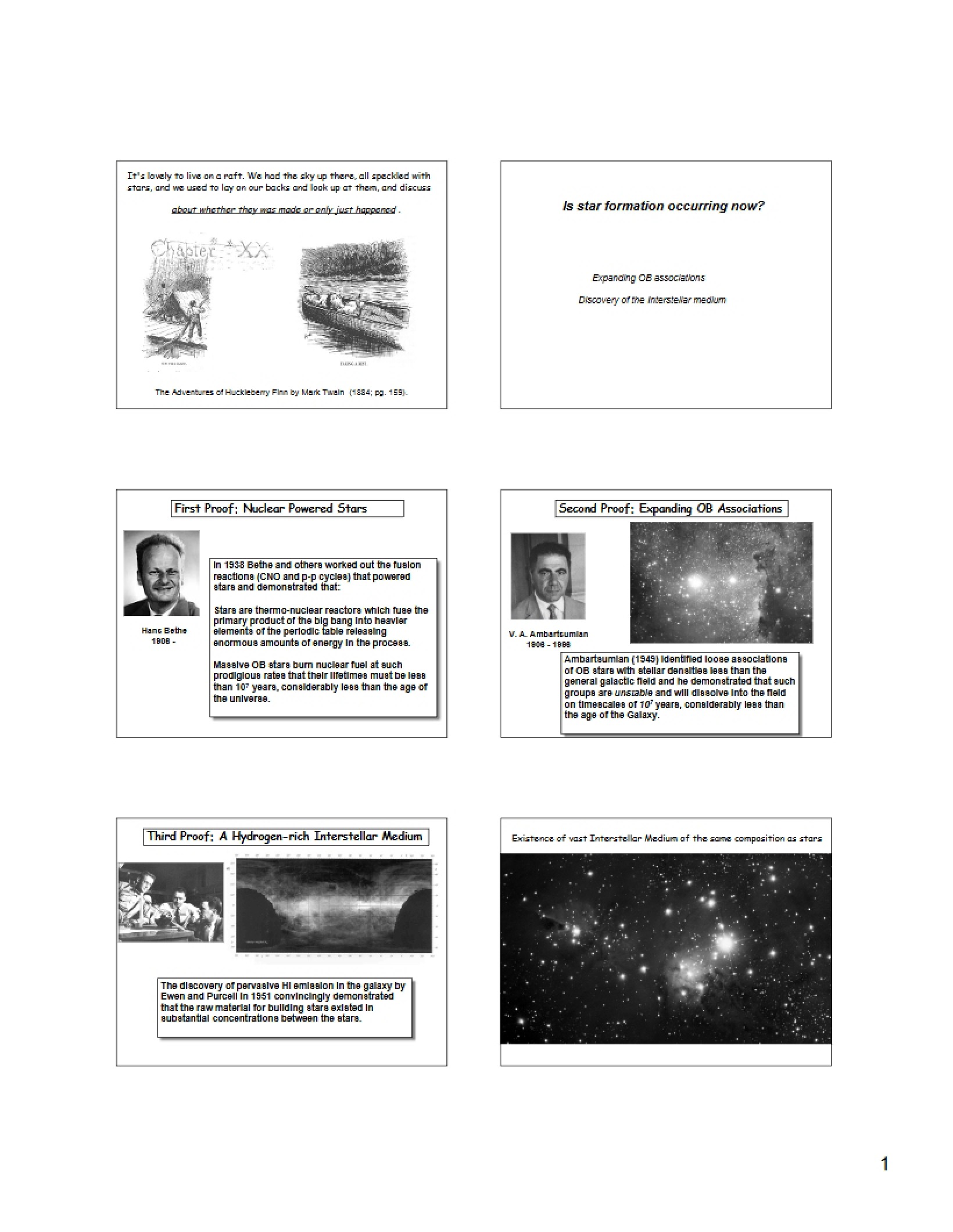 Notes from AST 3018 Lecture
