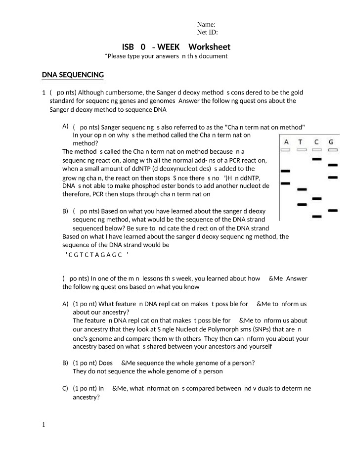 Worksheet for ISB 202 Week 5 (Shedd)