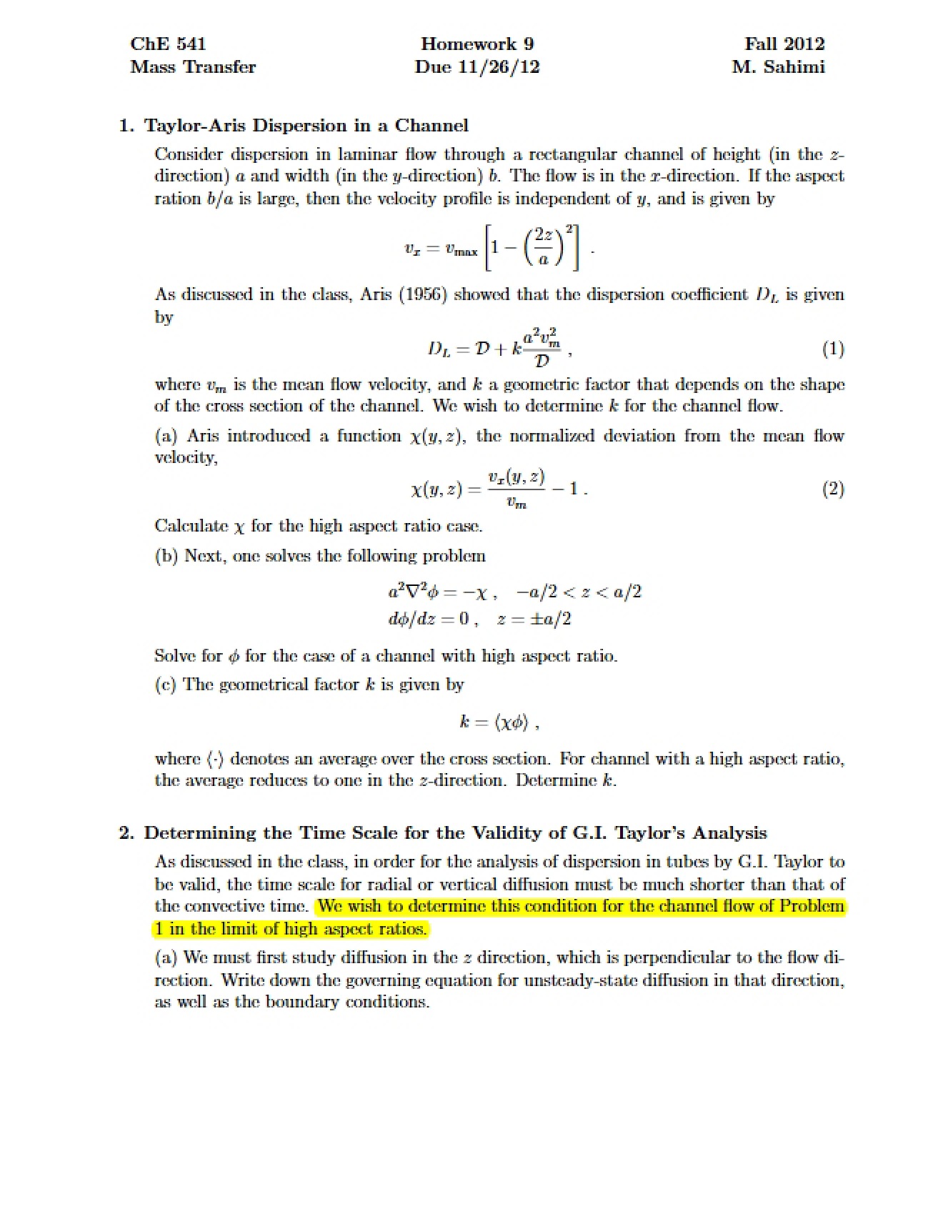 Homework Assignment Nine
