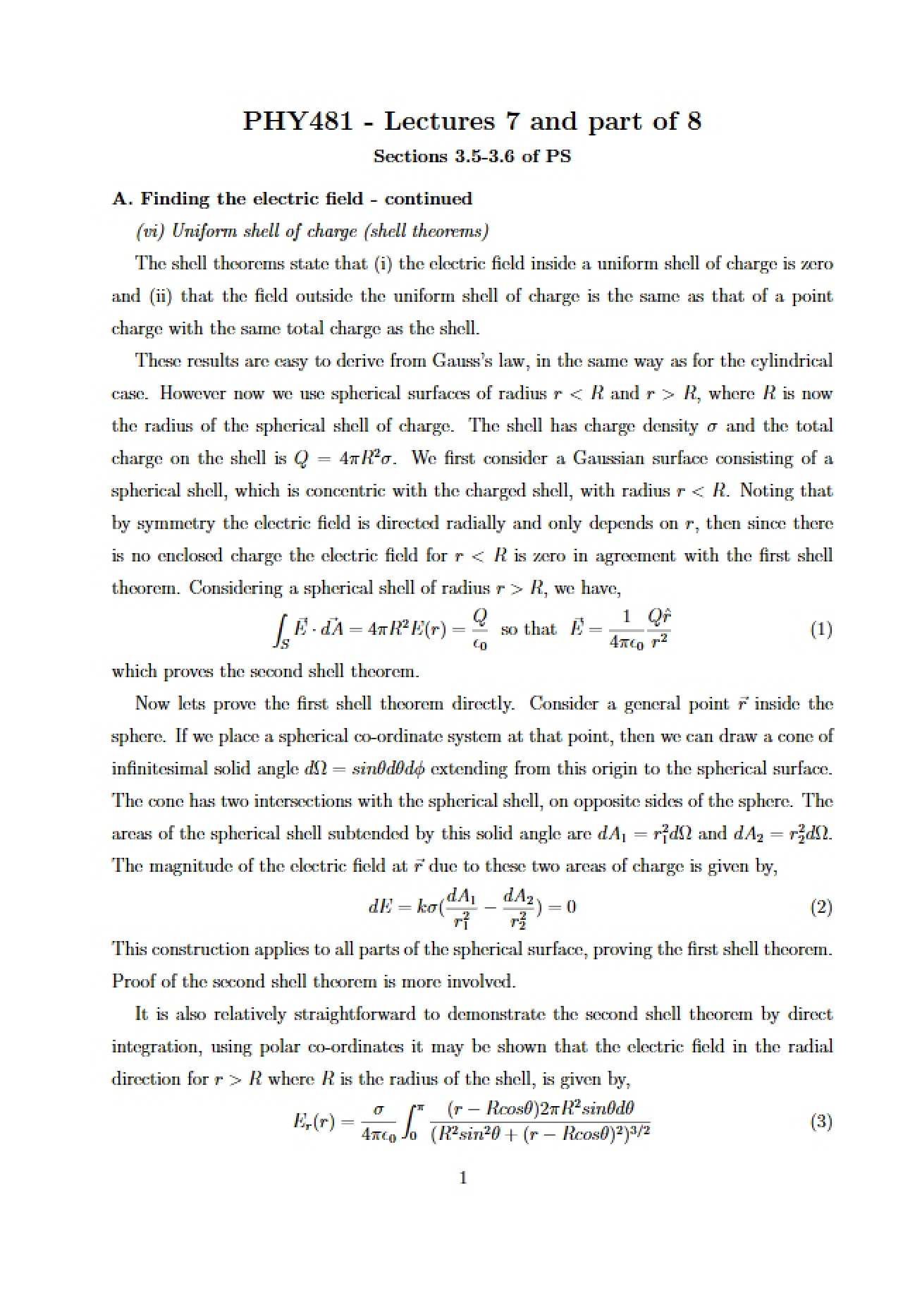 Lectures 7 and 8 (Part)