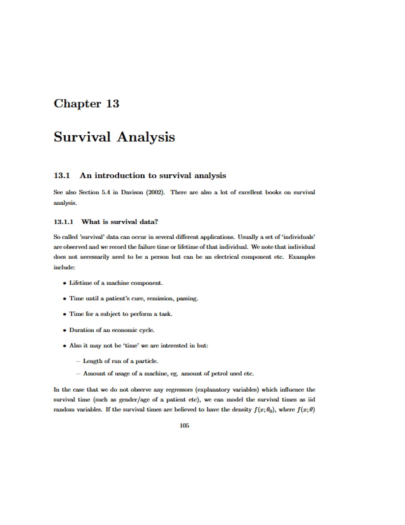 Survival Analysis