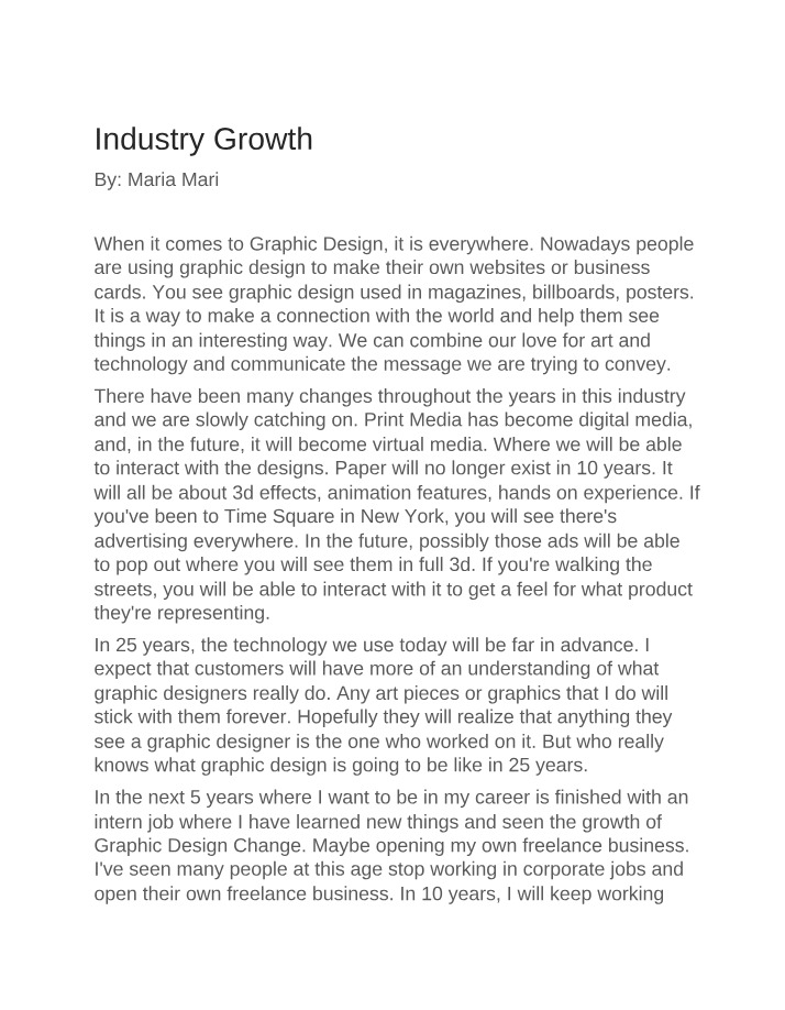 ACCT610 - Industry Growth