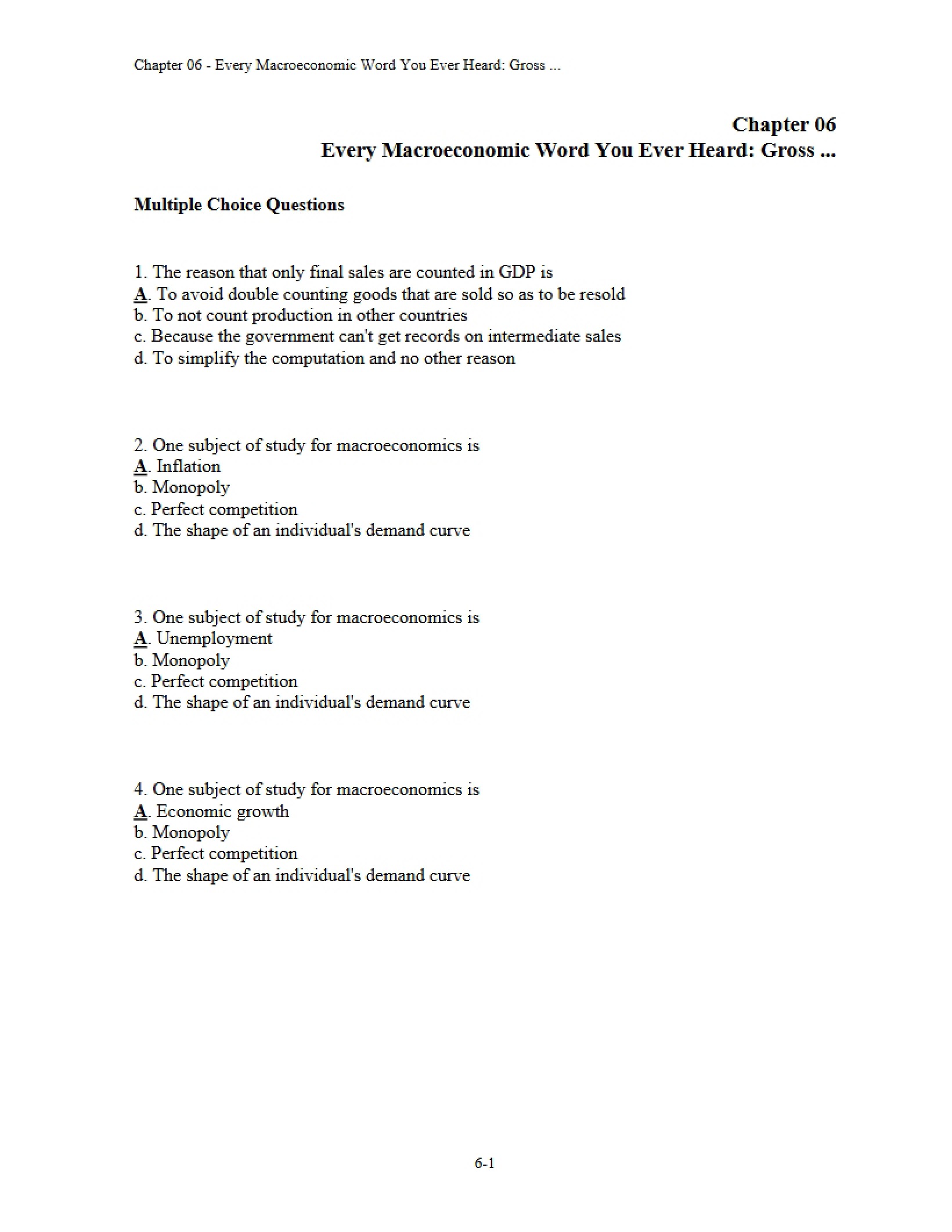 Sixth Chapter Supply and Demand
