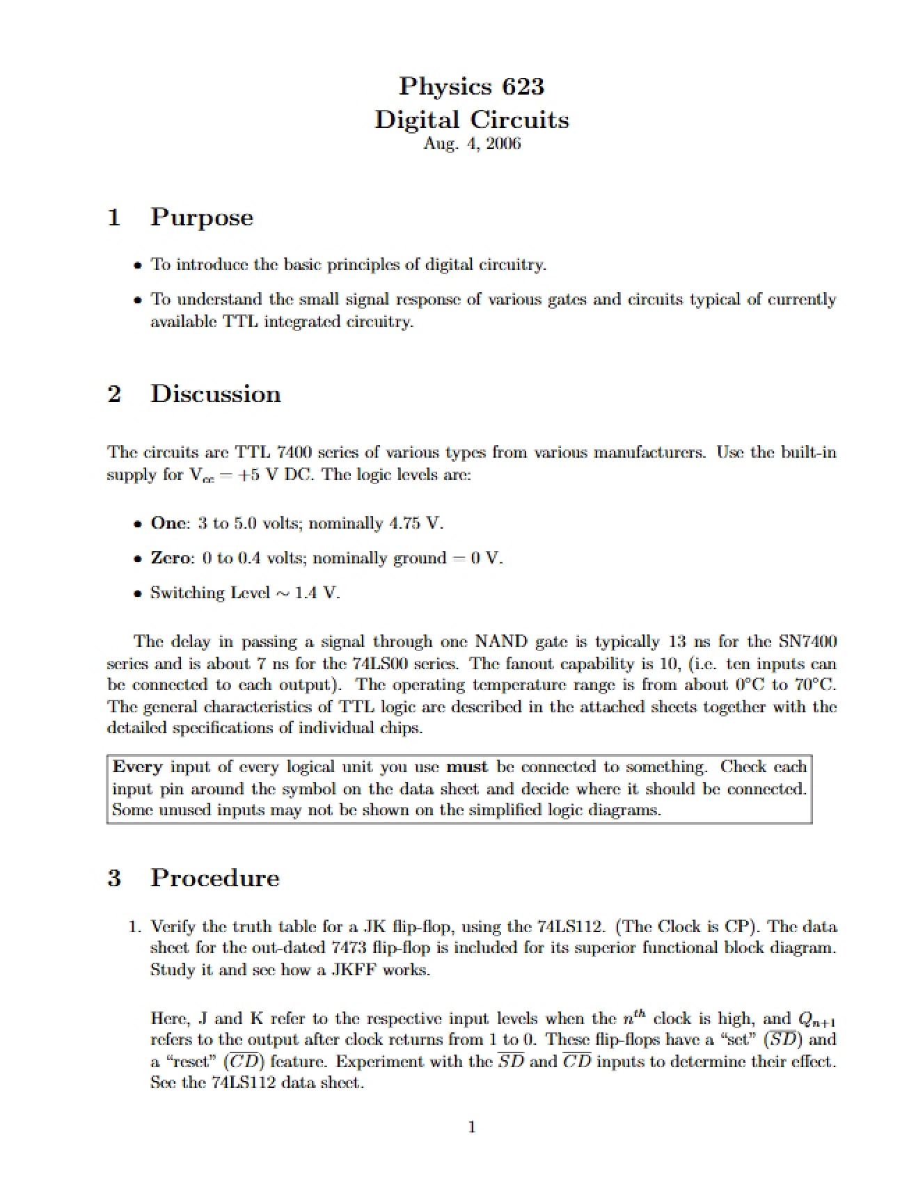 Comments on Early Lab Notebook