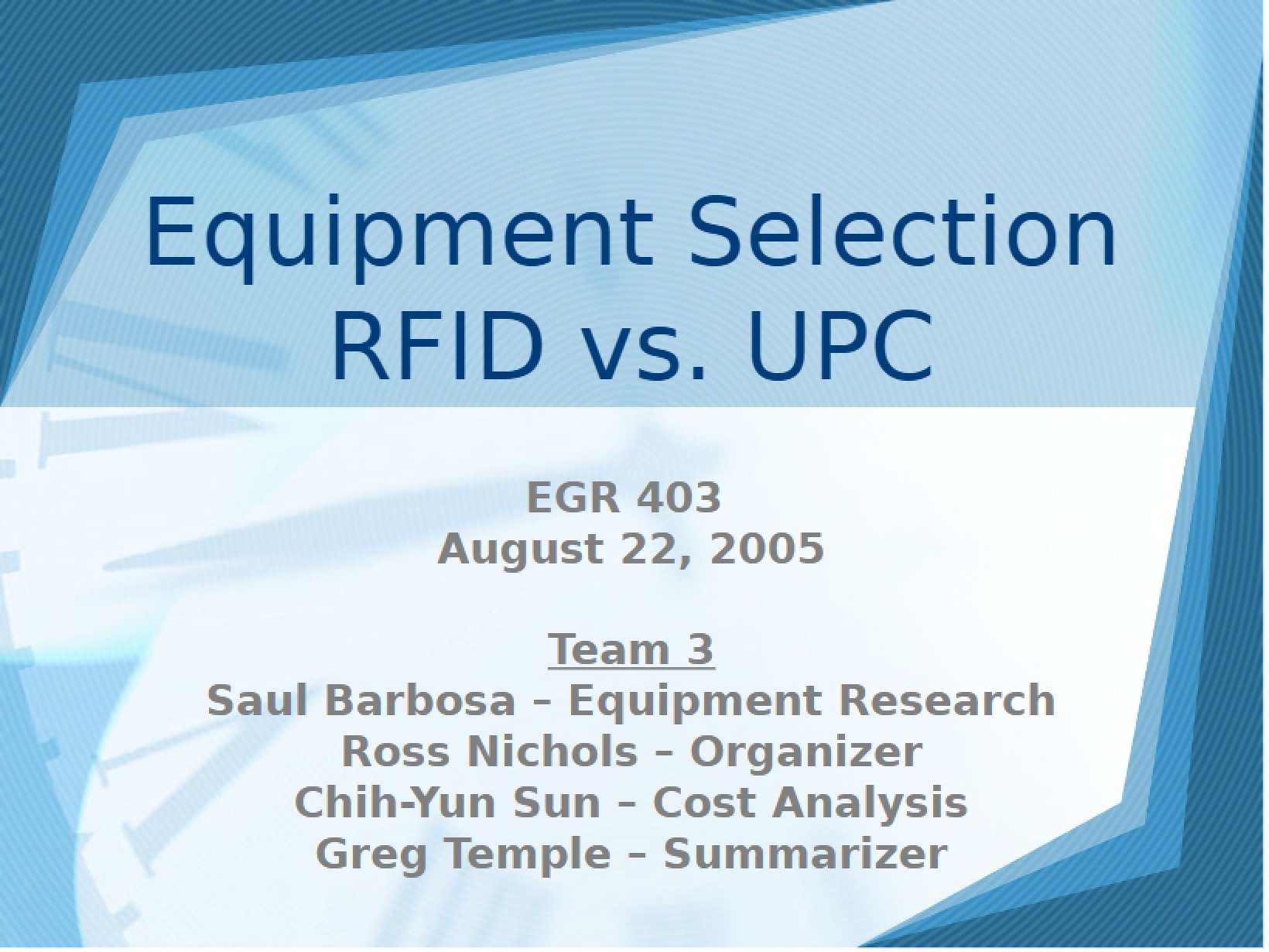 UPC vs RFID Equipment Selection