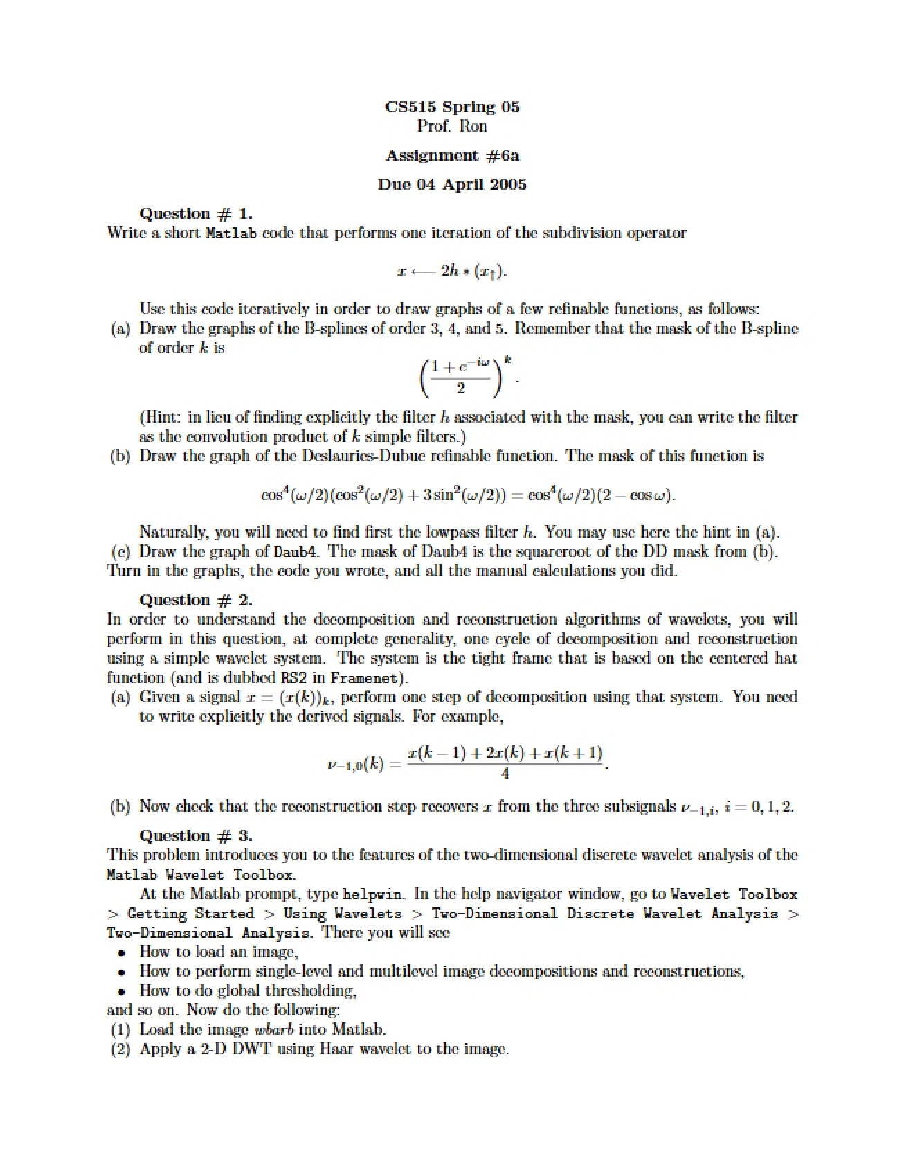 General Assignment