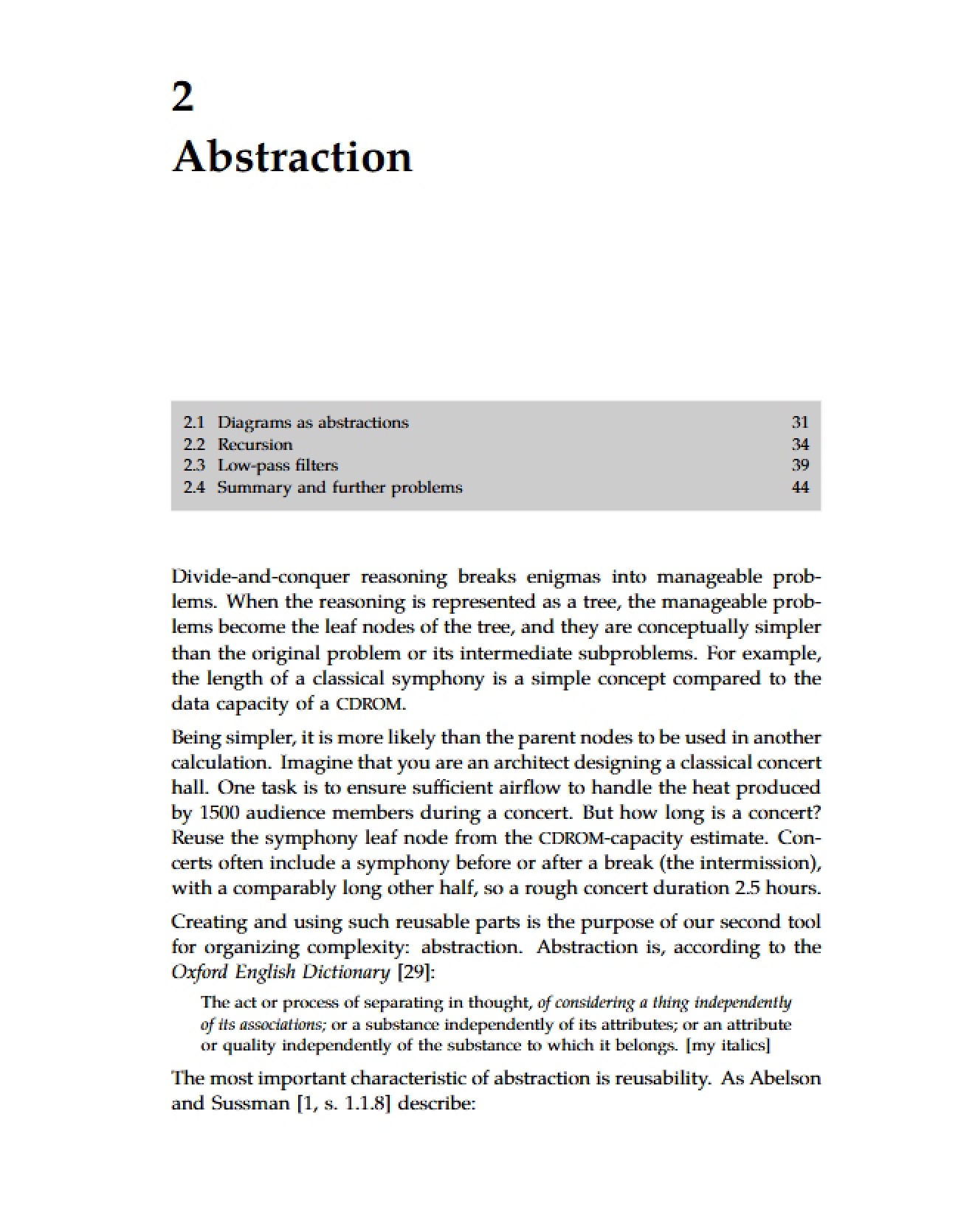 Concepts of Abstraction