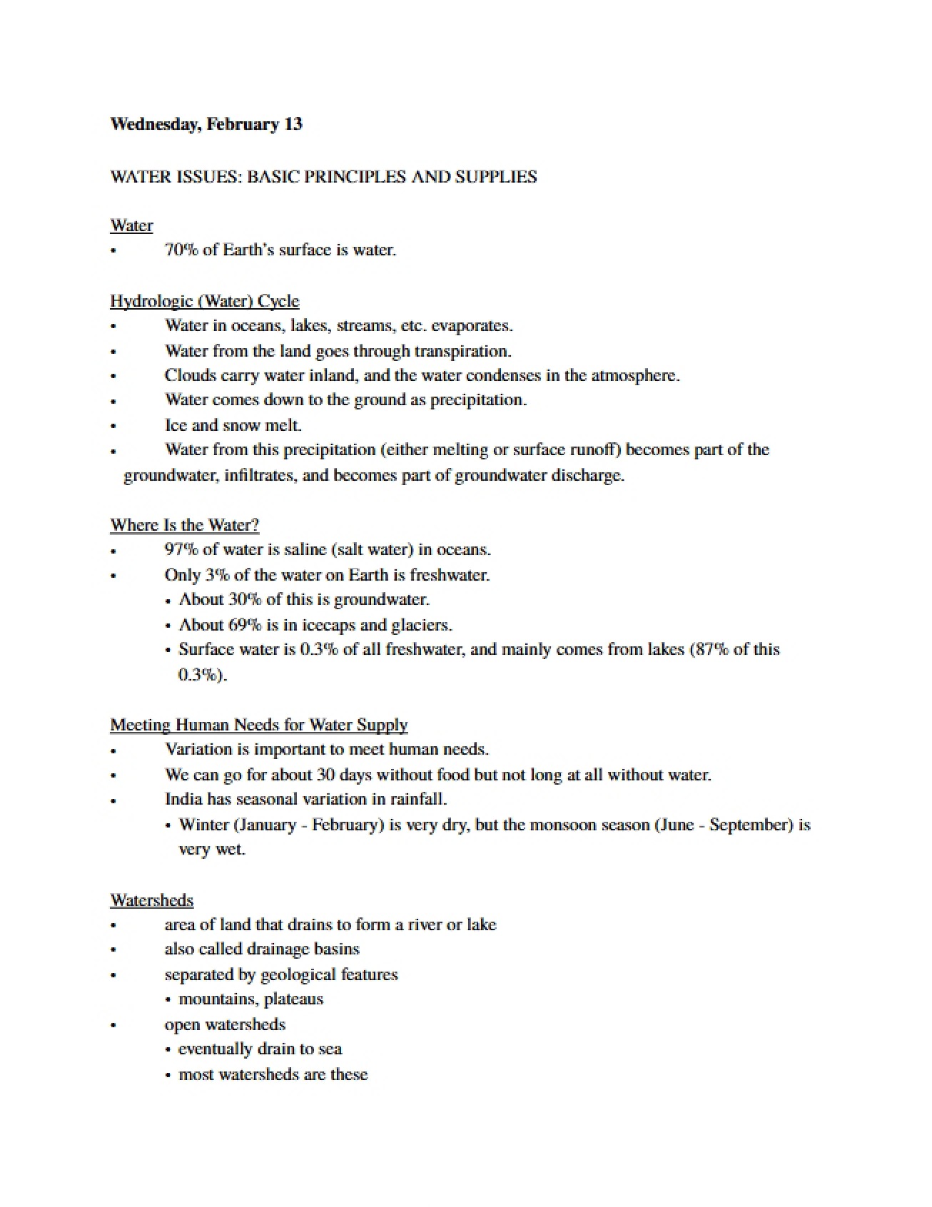 Second Set of Ecology Notes