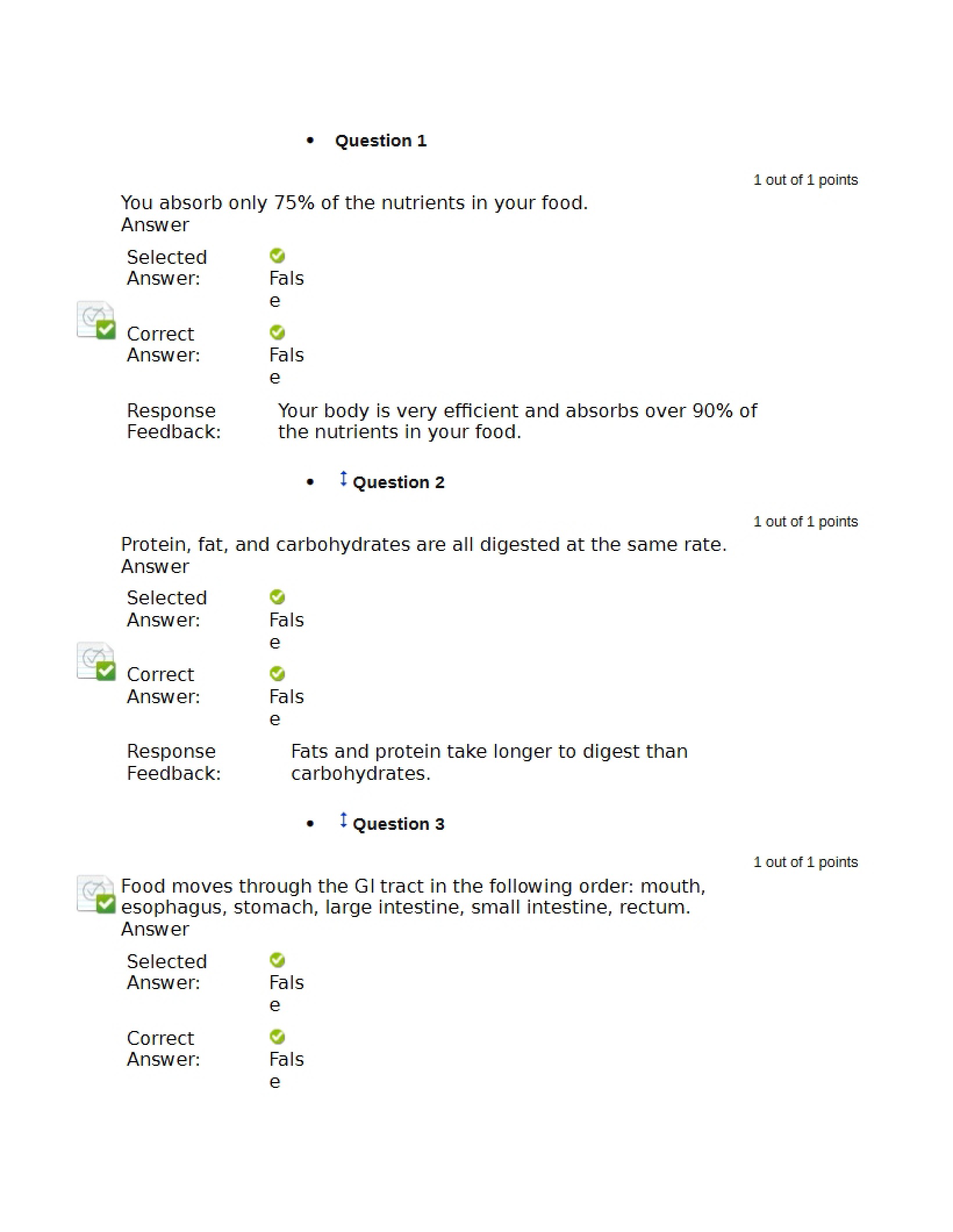 Quiz for Module 2