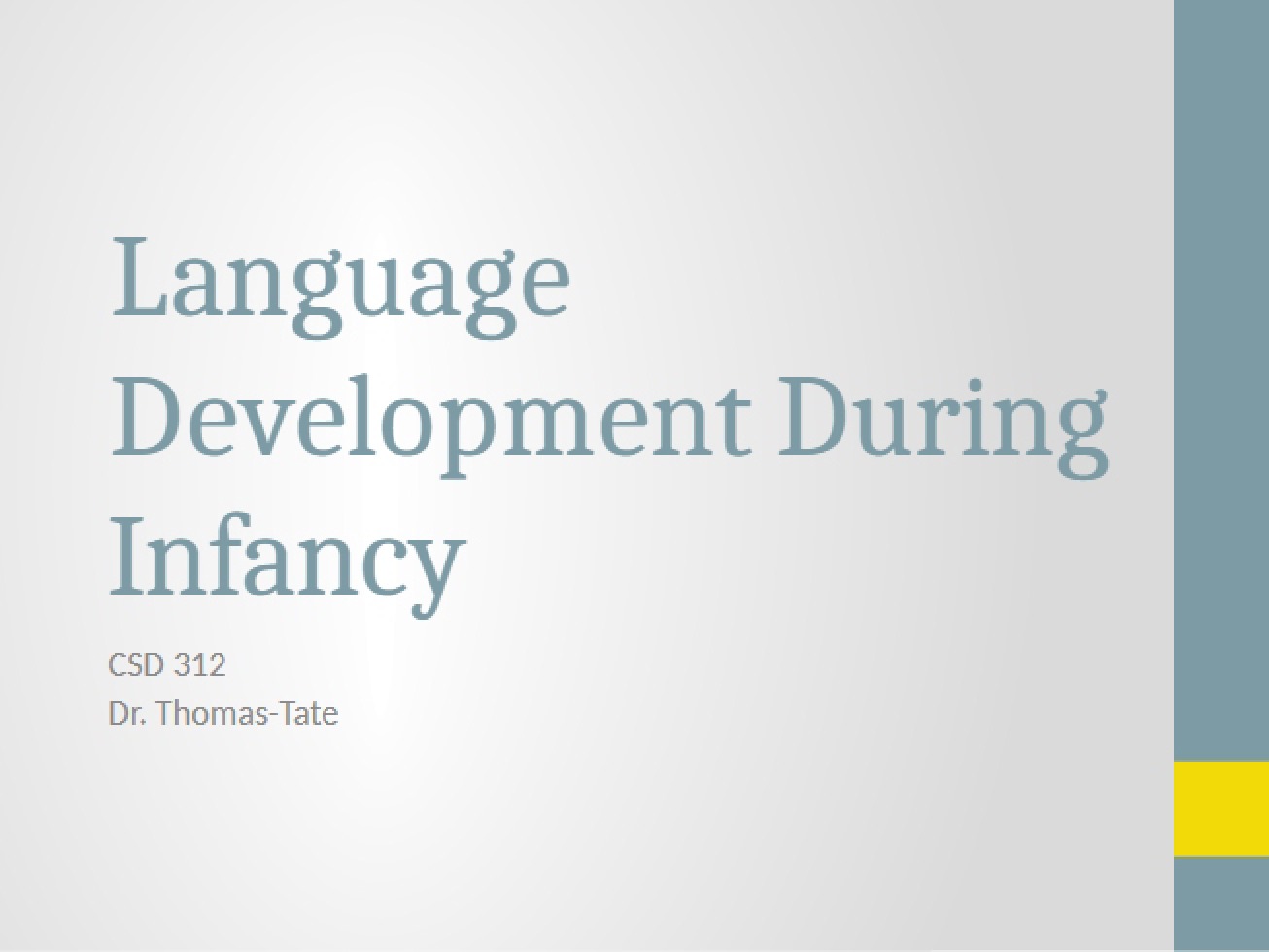 New Infant Language File