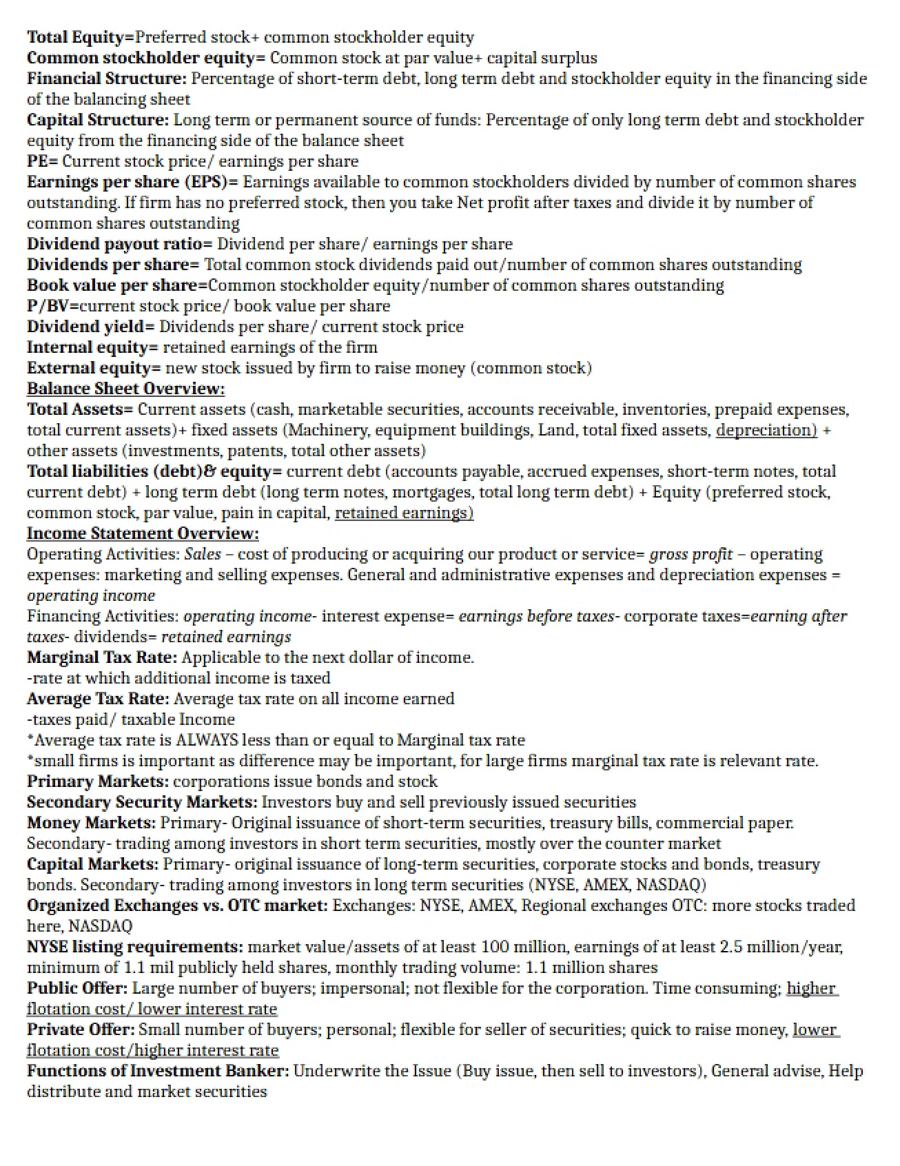 Test 1 for Finance