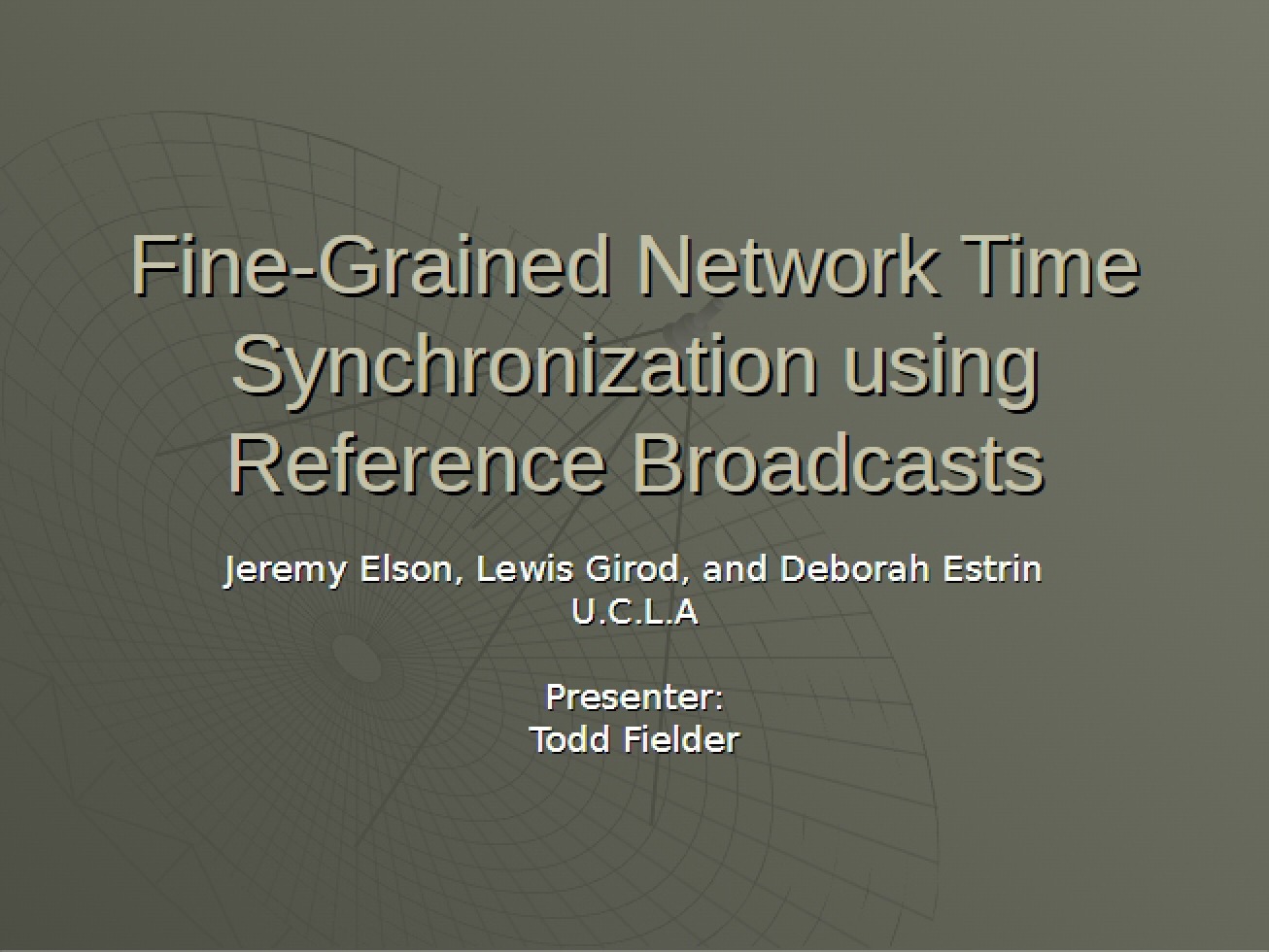 Precise Fine-Grained Network Time Synchronization