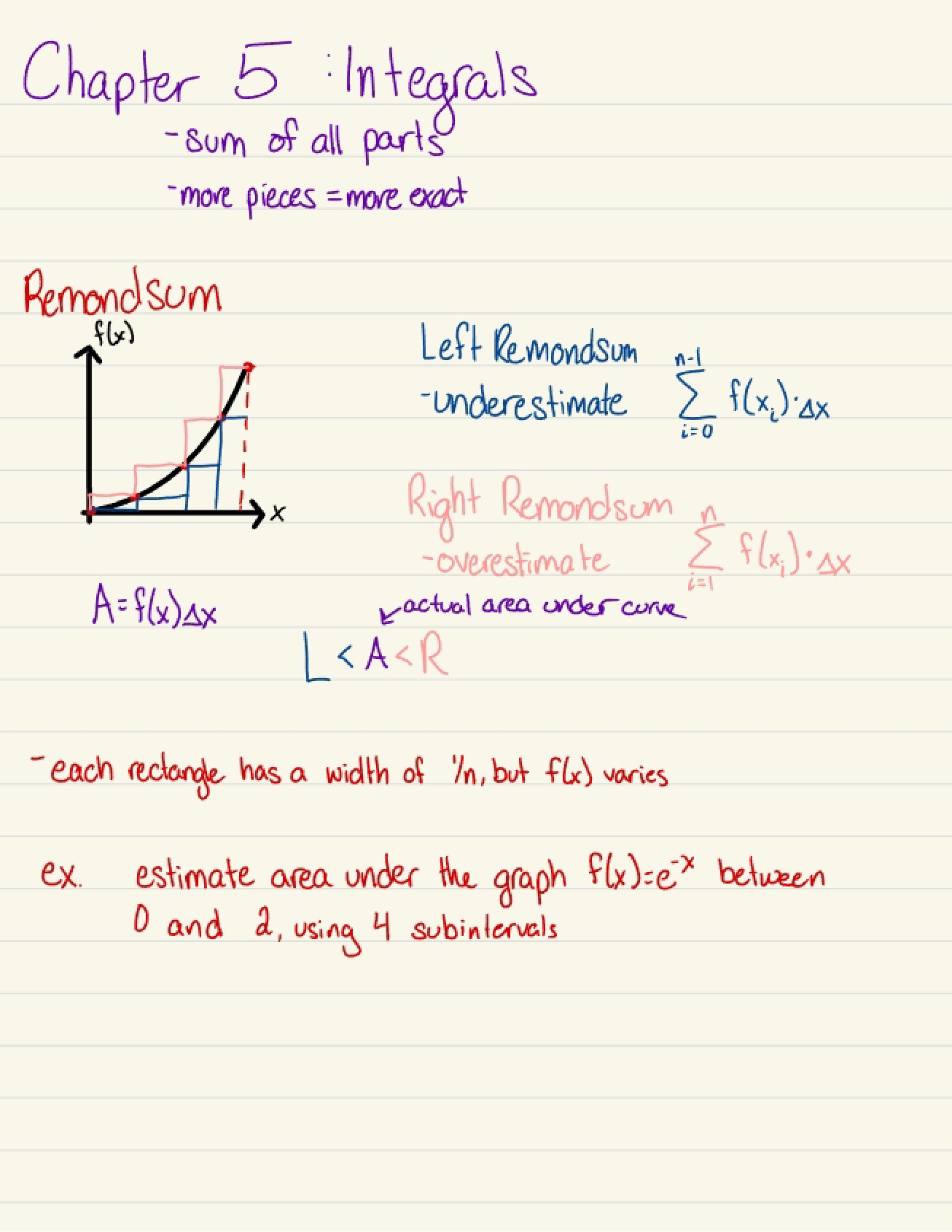 Fifth Chapter of Calculus