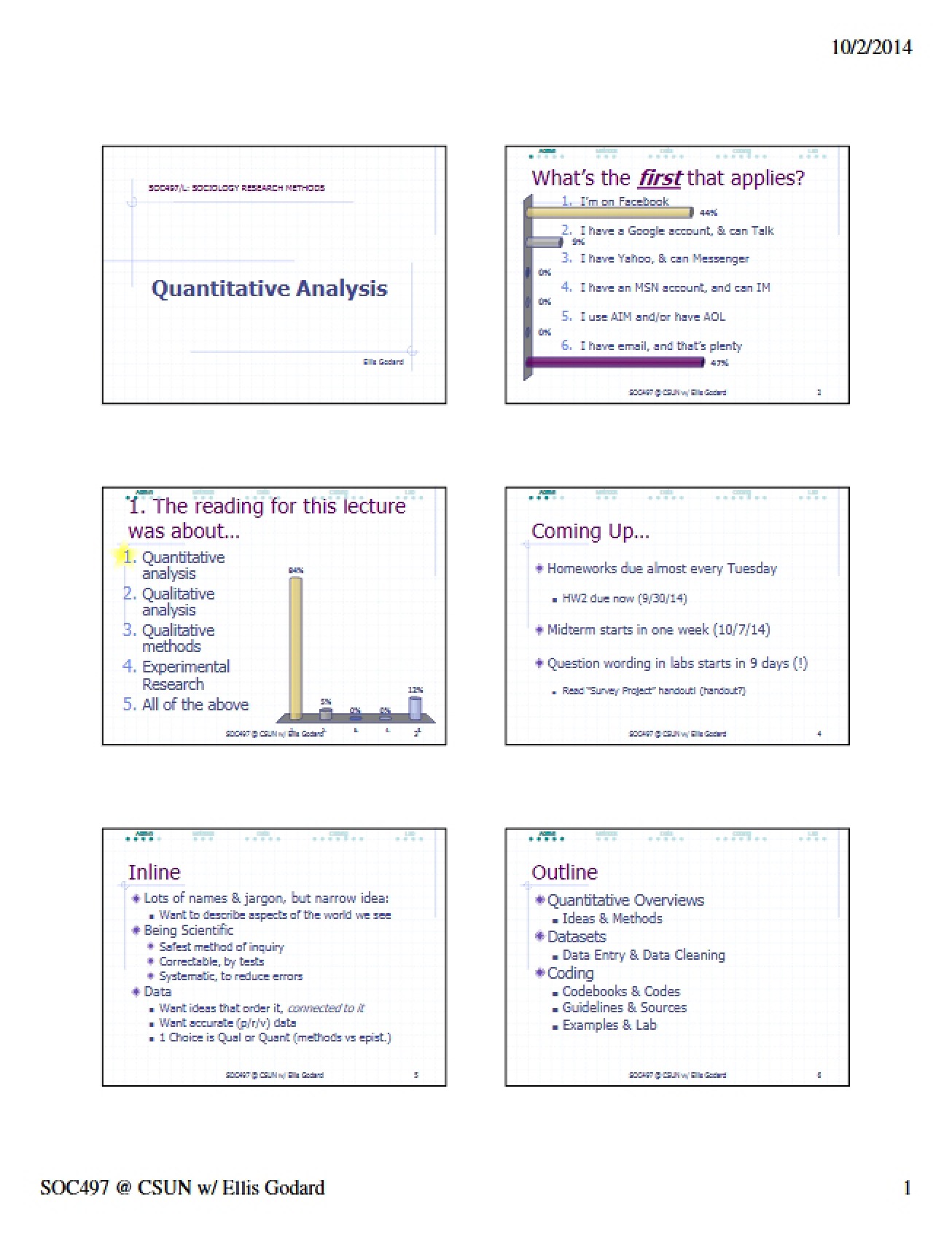 Analysis in Quantitative Research
