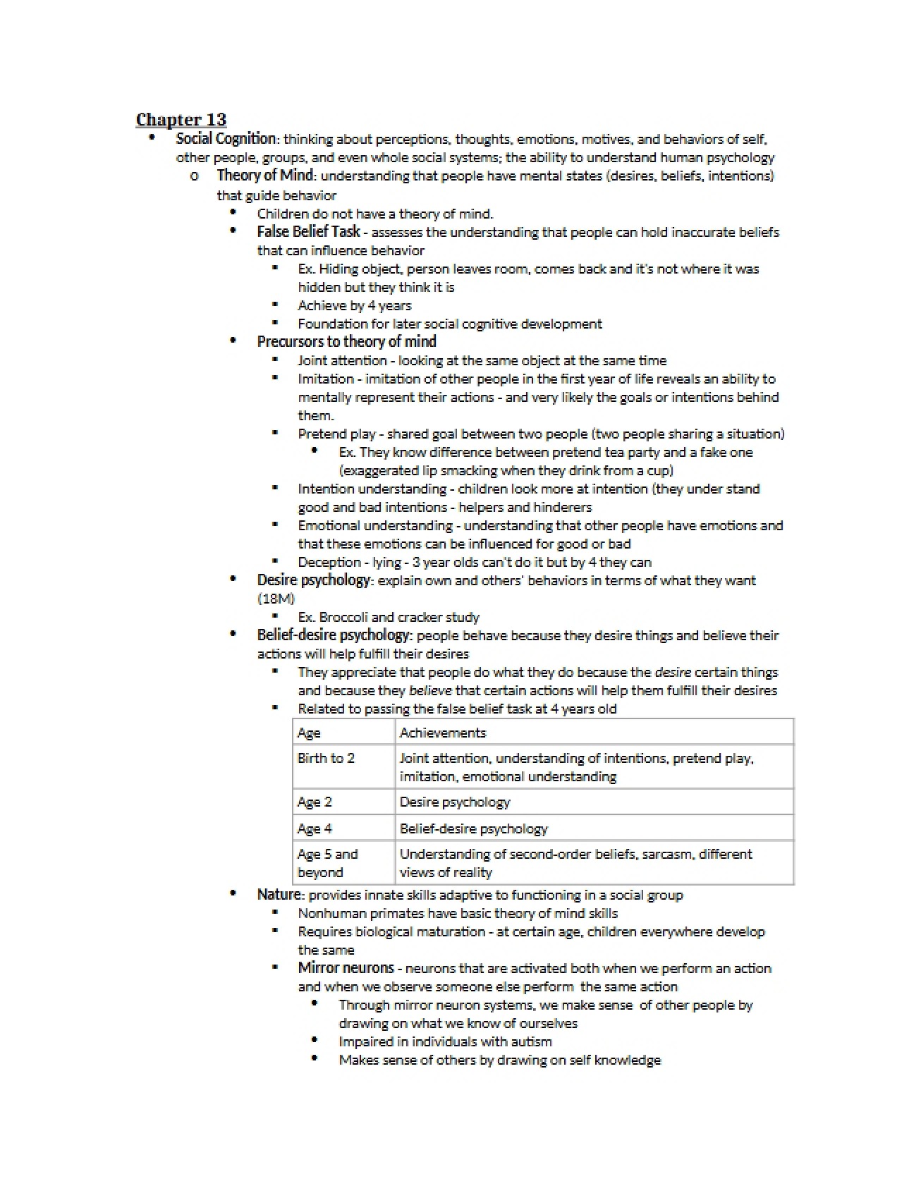Social Cognition A Developmental Perspective - Chapter 13