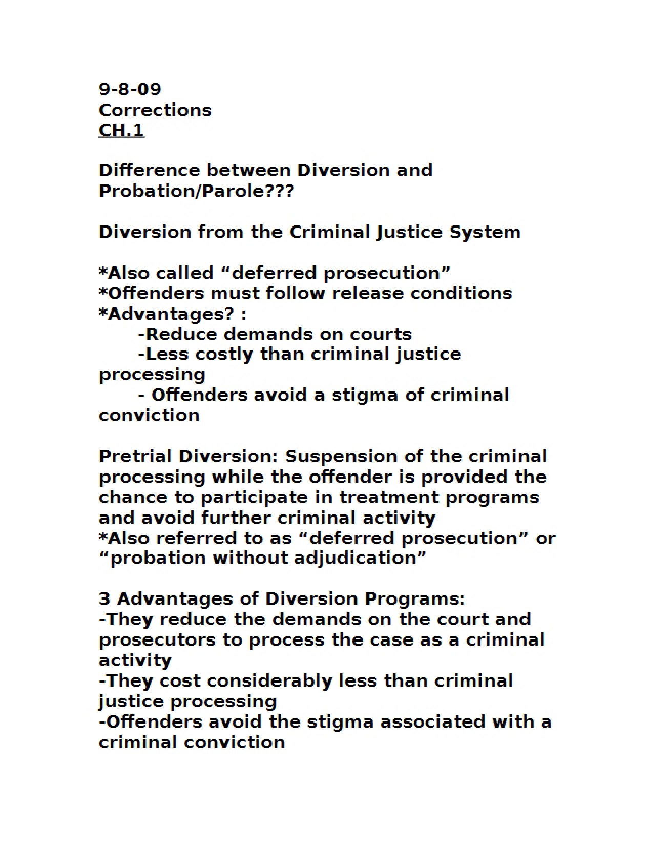 Correctional Systems