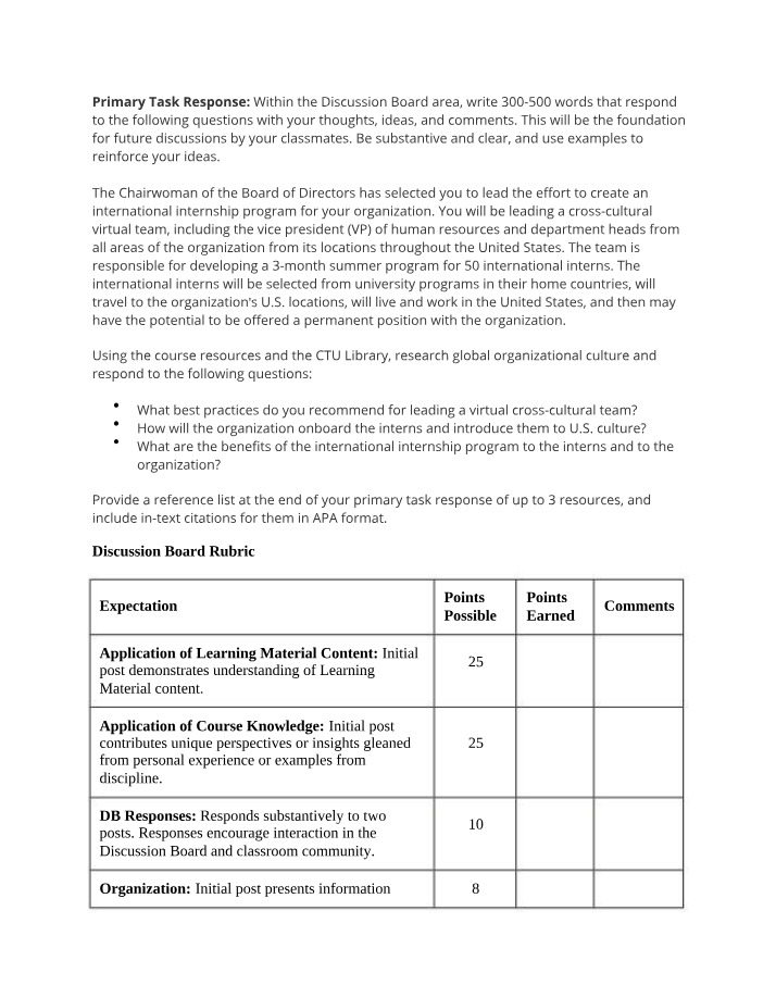 Leading a Virtual Cross-Cultural Team - Best Practices