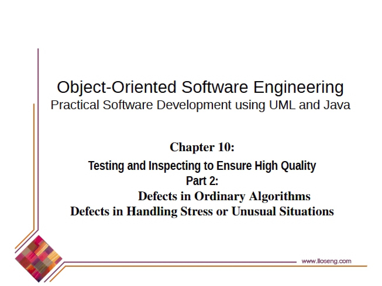 Inspection and Testing for Quality Assurance