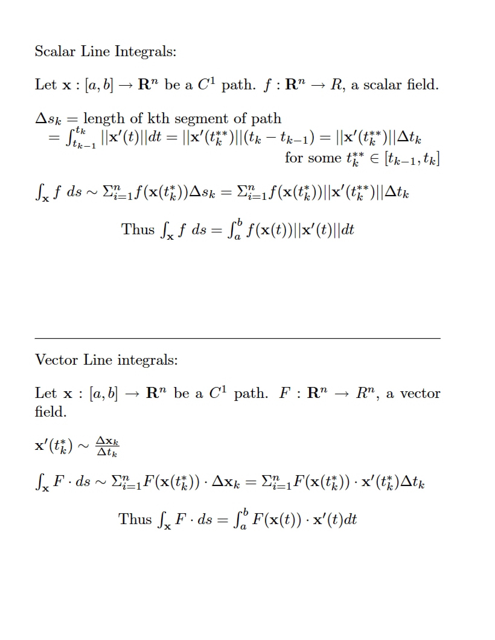 Notes on Calculus III