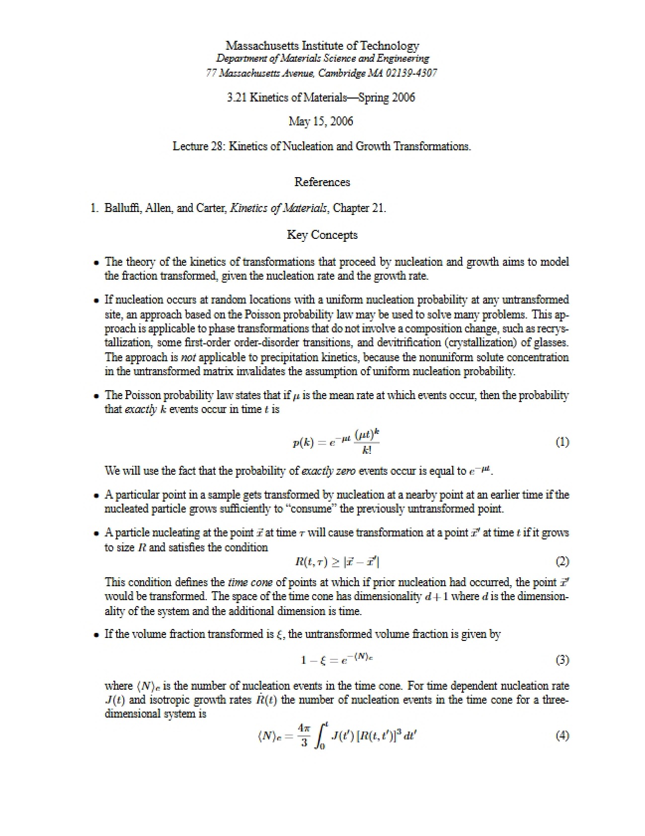 Kinetics Study Guide