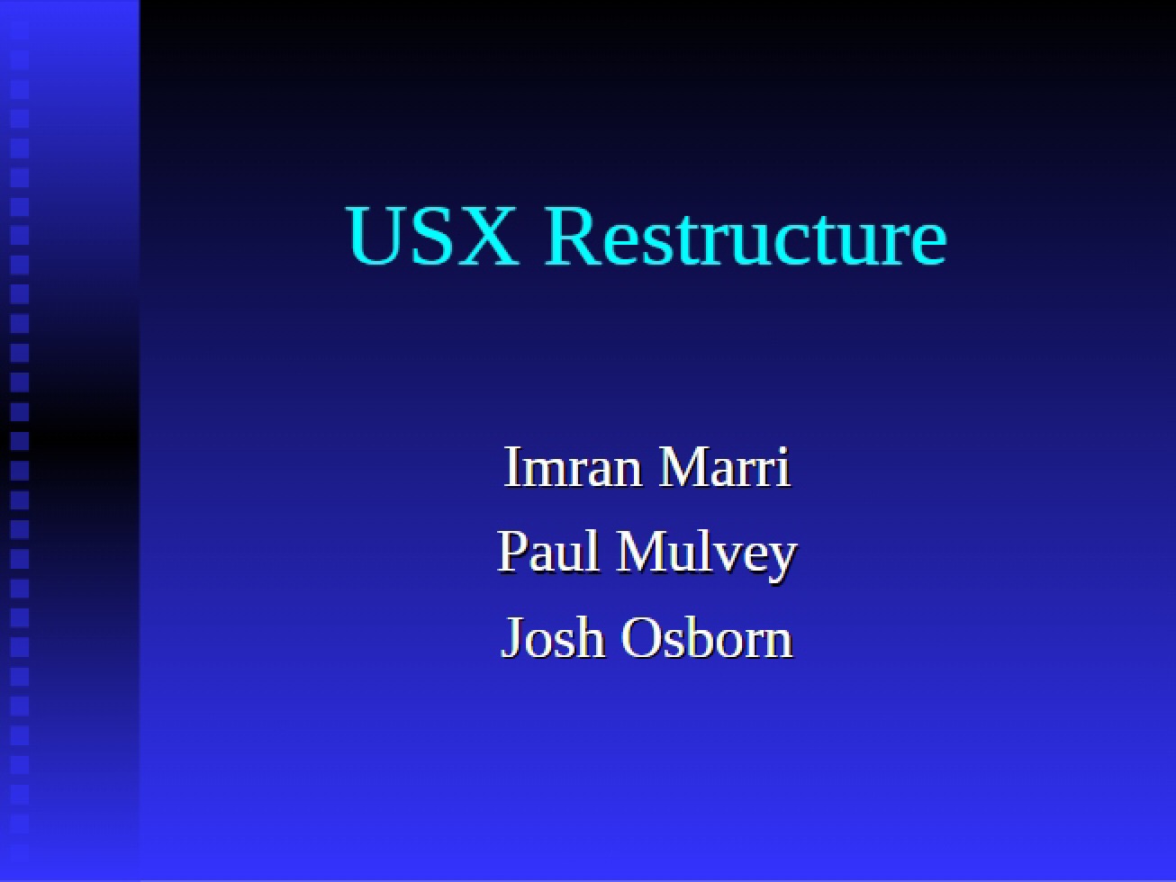 Restructuring USX