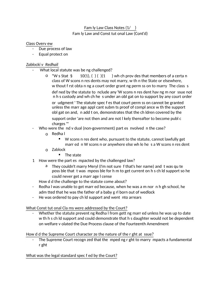 Zablocki v. Redhail - Challenging the Wisconsin Marriage Statute