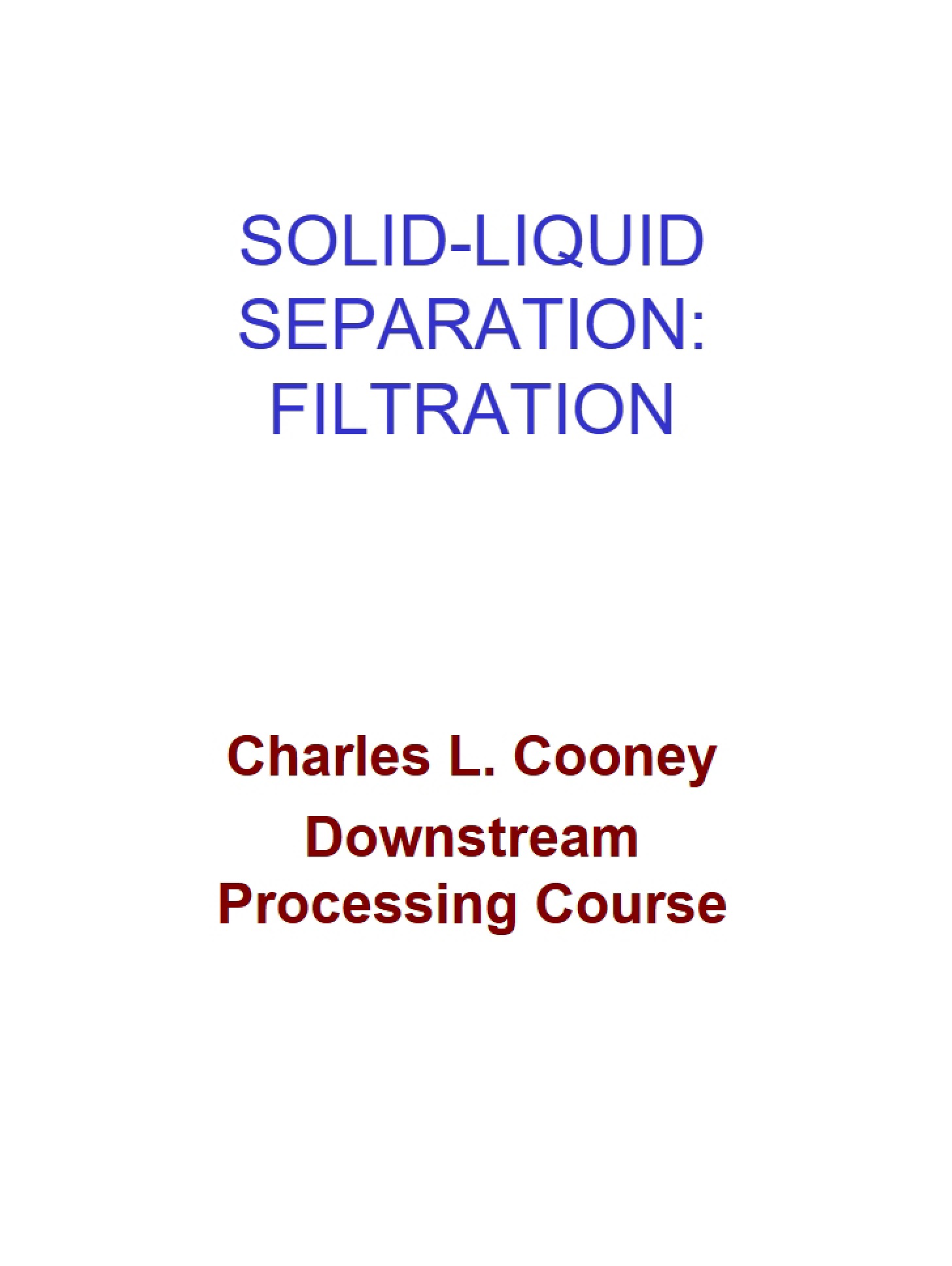 Liquid-Solid Separation