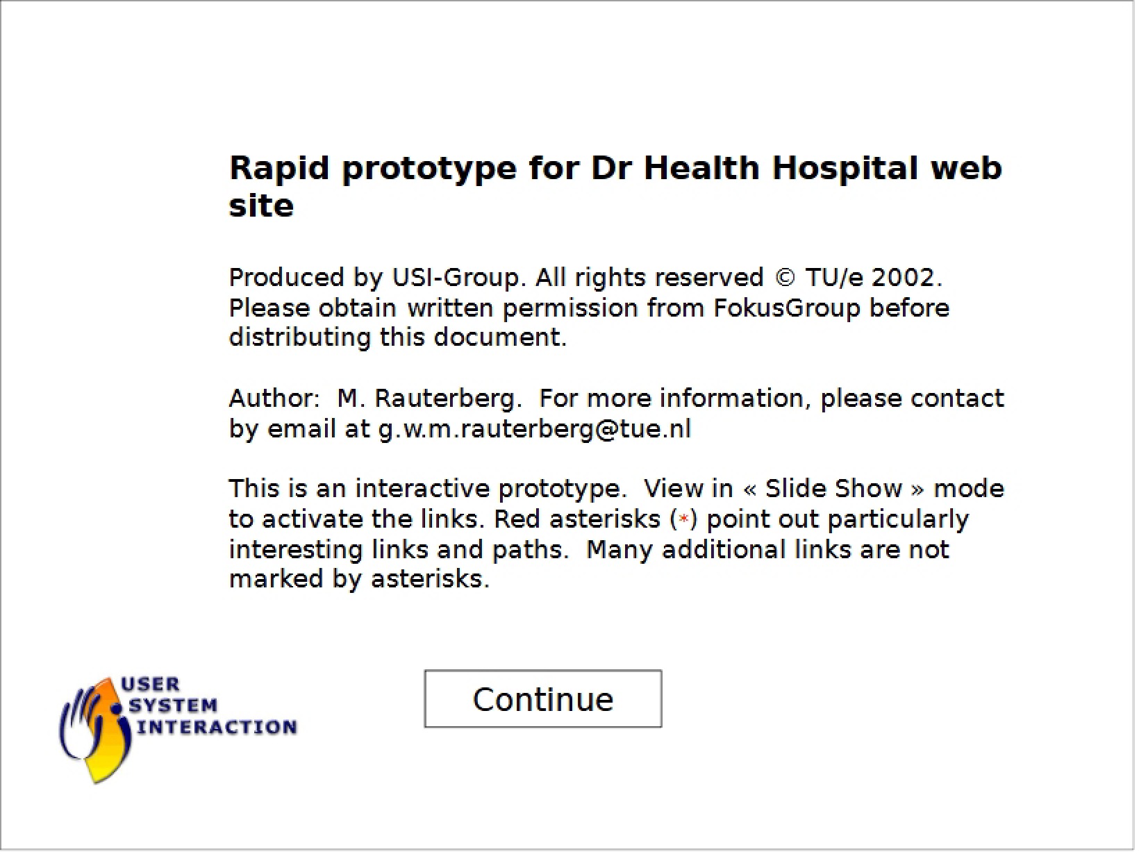 Dr. Health Hospital Website Rapid Prototype