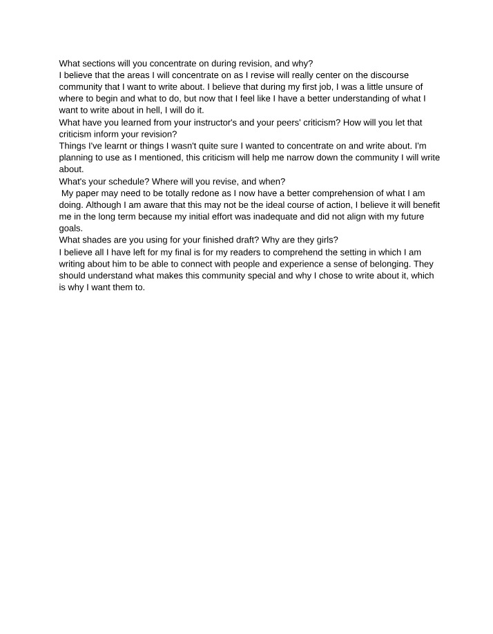 Writers Journal Entry 4 - Unit 4 Revision