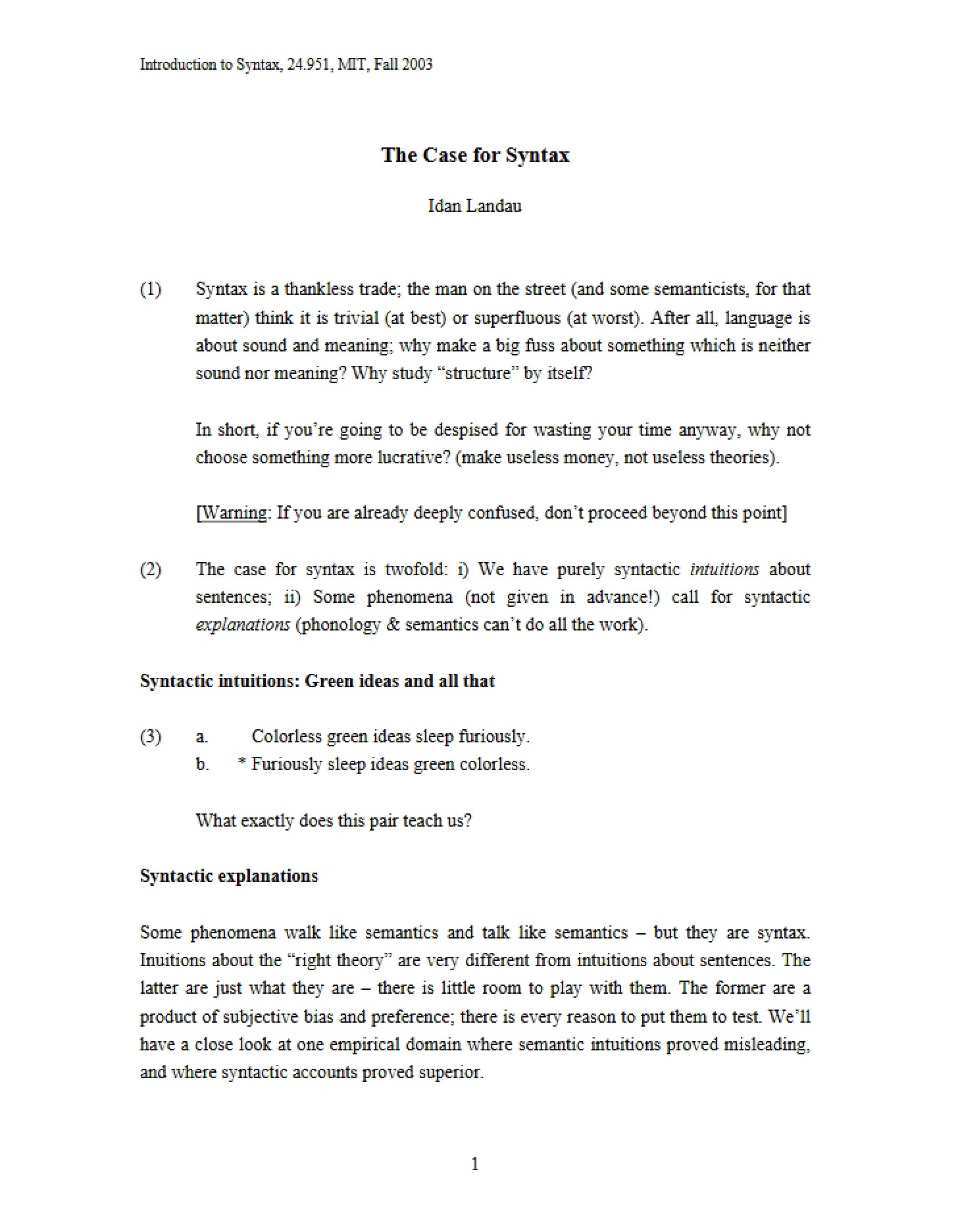 Syntax Arguments