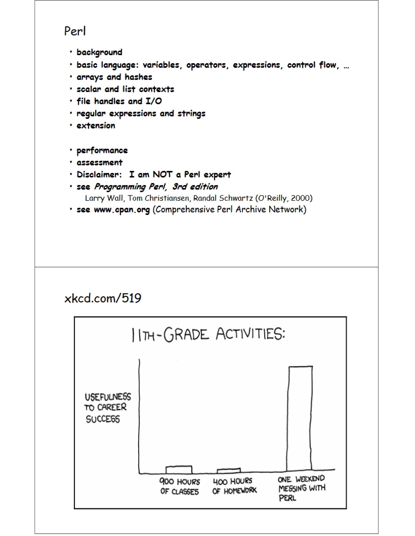 Perl Lecture
