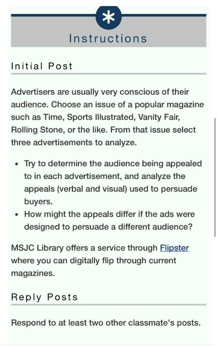 Instructions for Advertiser Audience Analysis Assignment