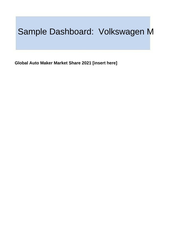 Volkswagen Dashboard Tutorial