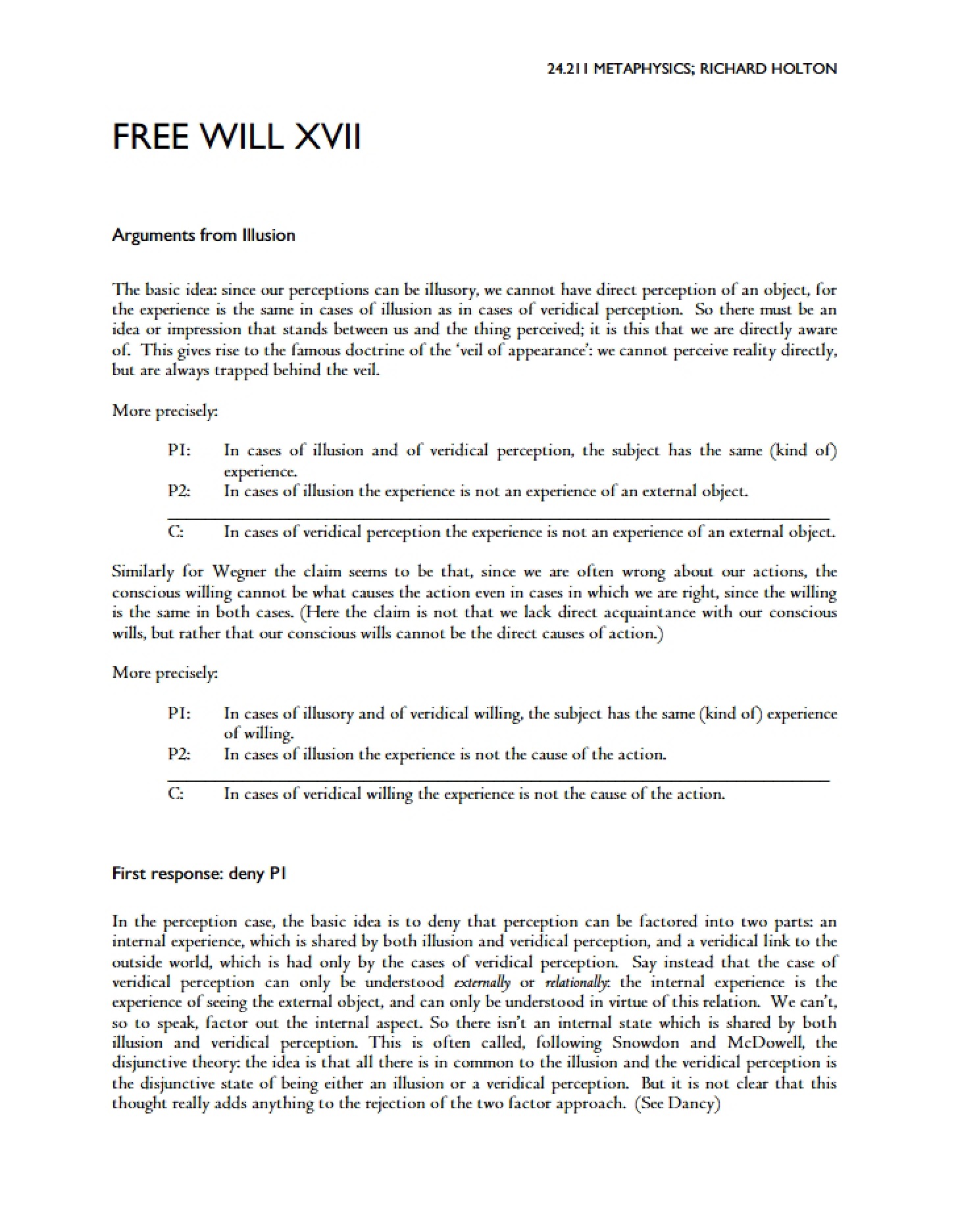 Metaphysics Guide