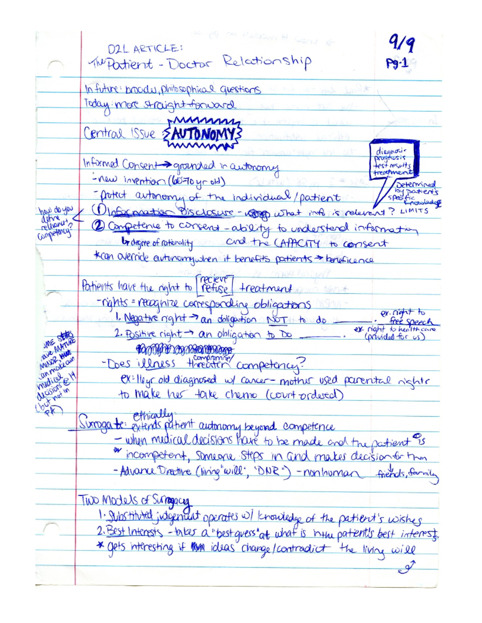 Health Care Ethics Notes