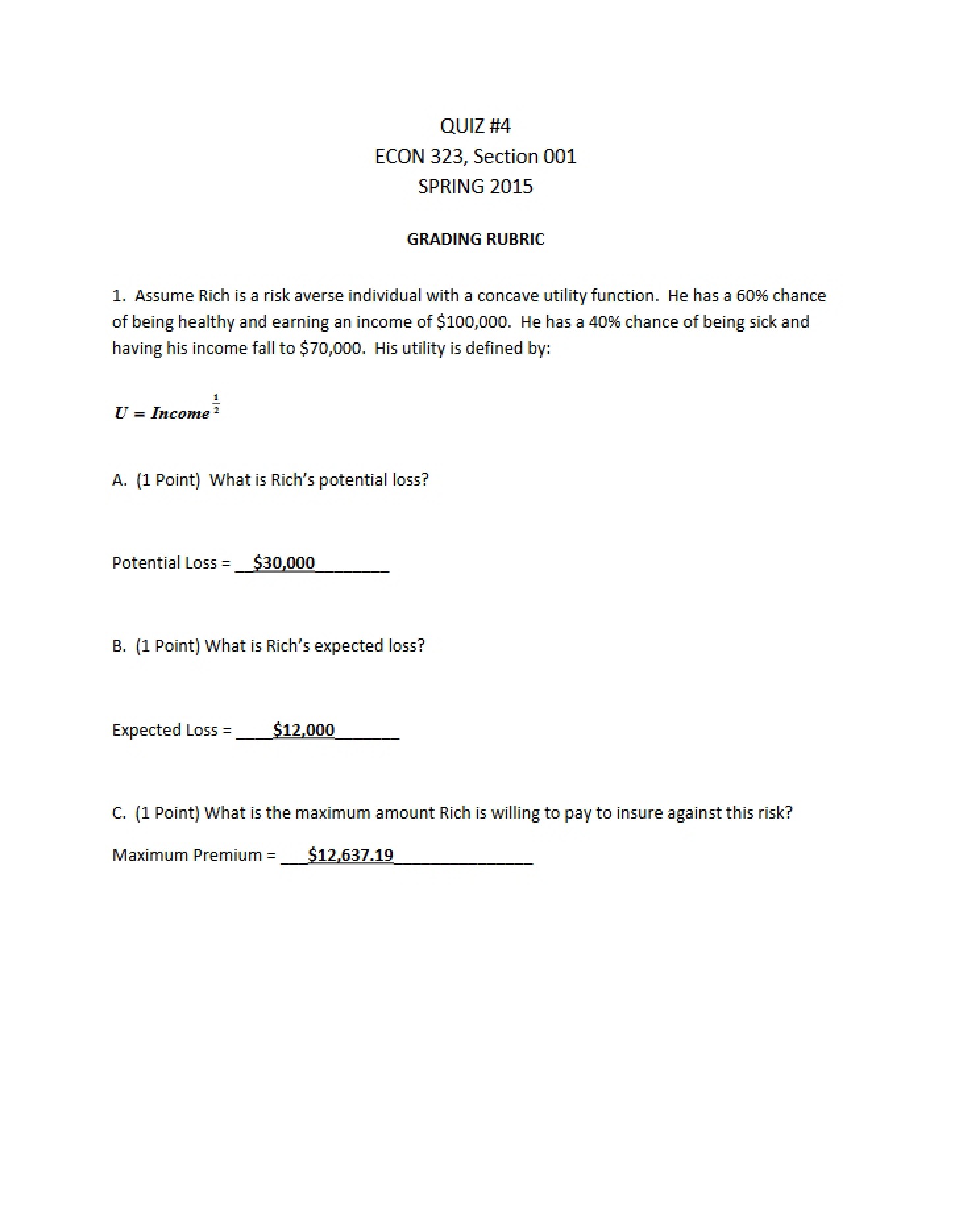 Fourth Quiz