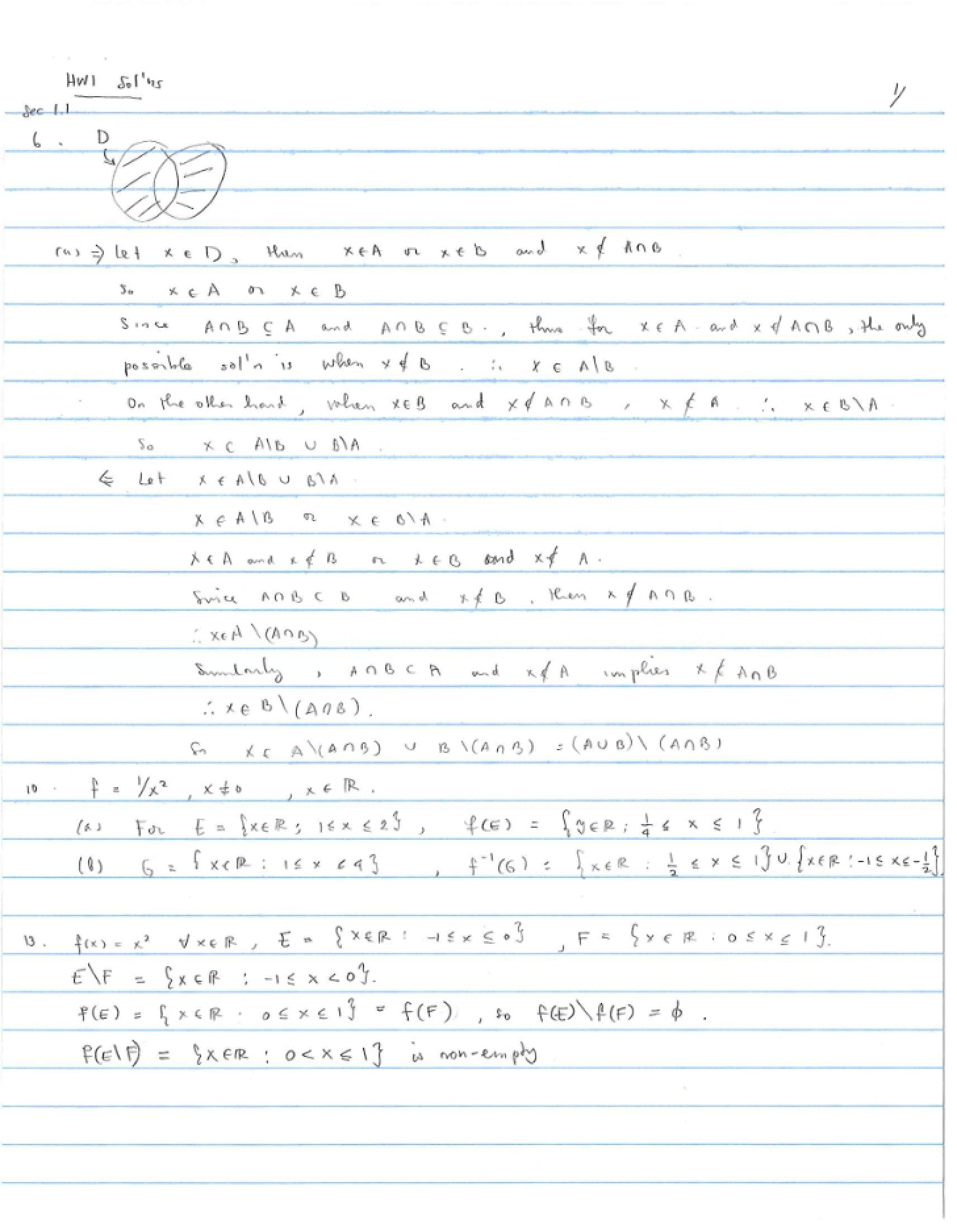 Answer Key Homework 1