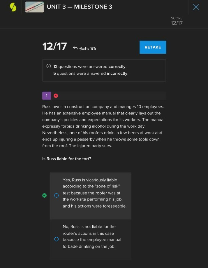 Milestone 3 - Business Law