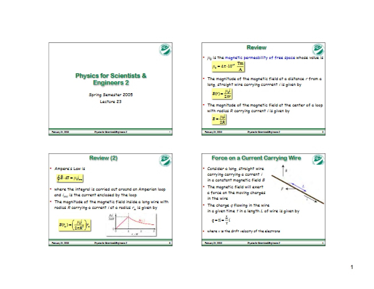 Lecture 23 Notes