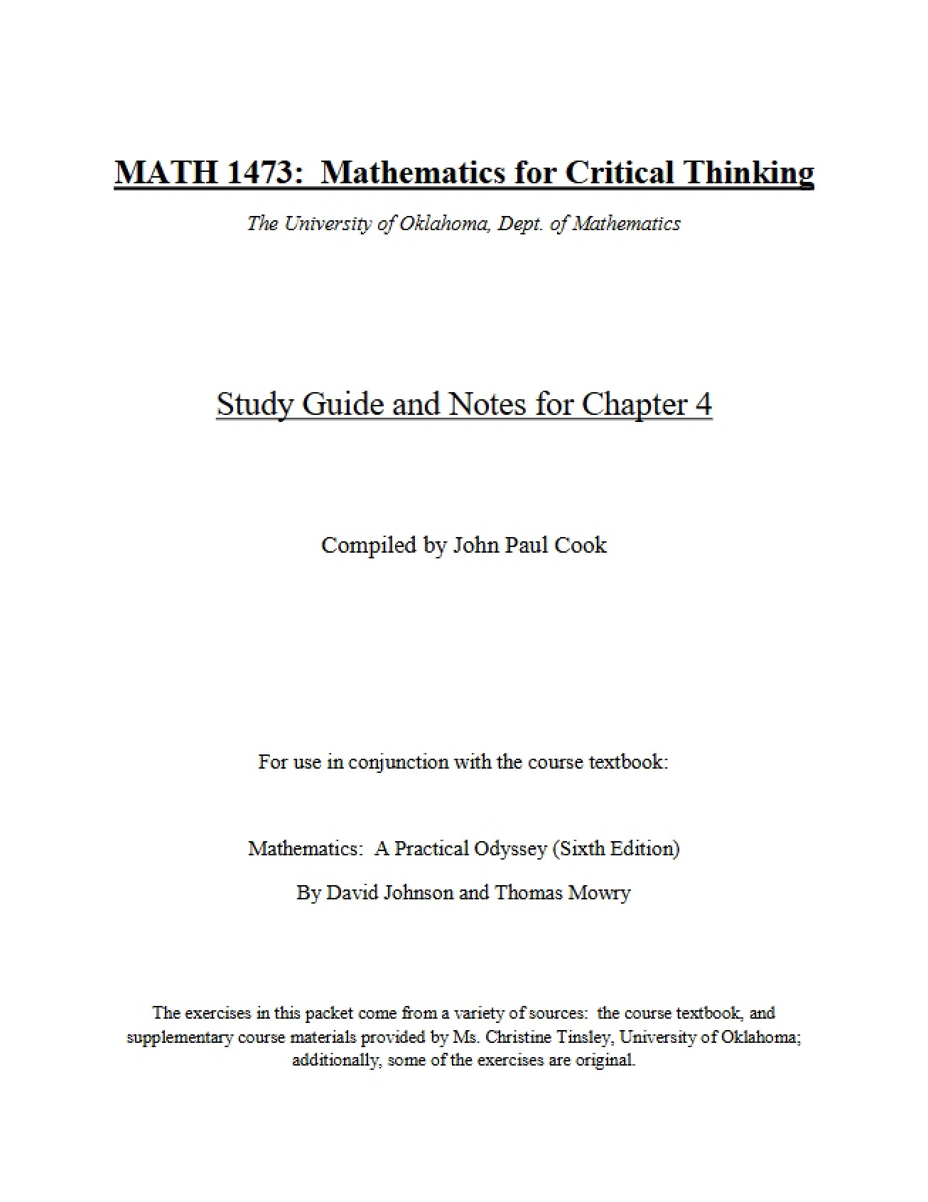 Notes and Review Guide