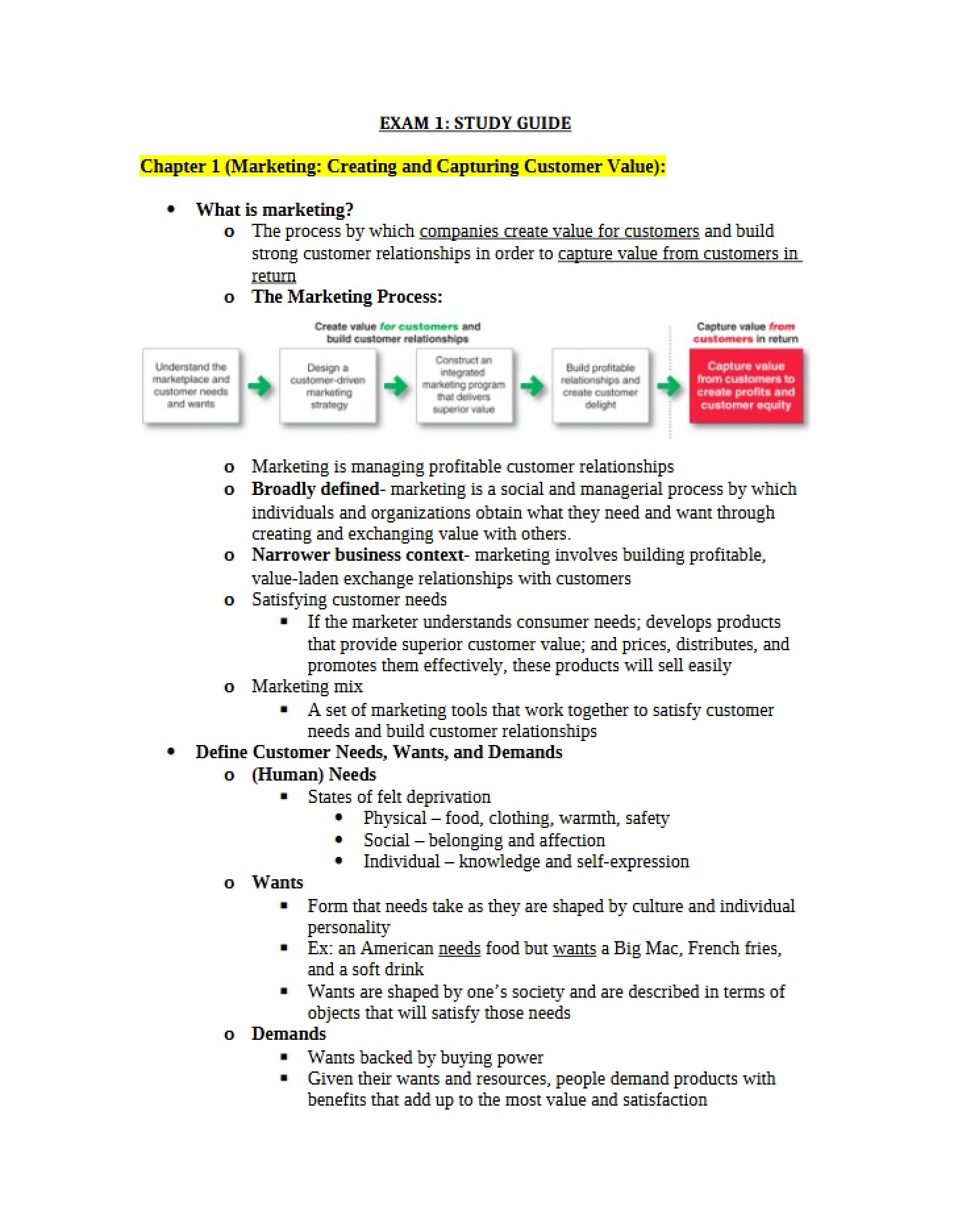 Examination One